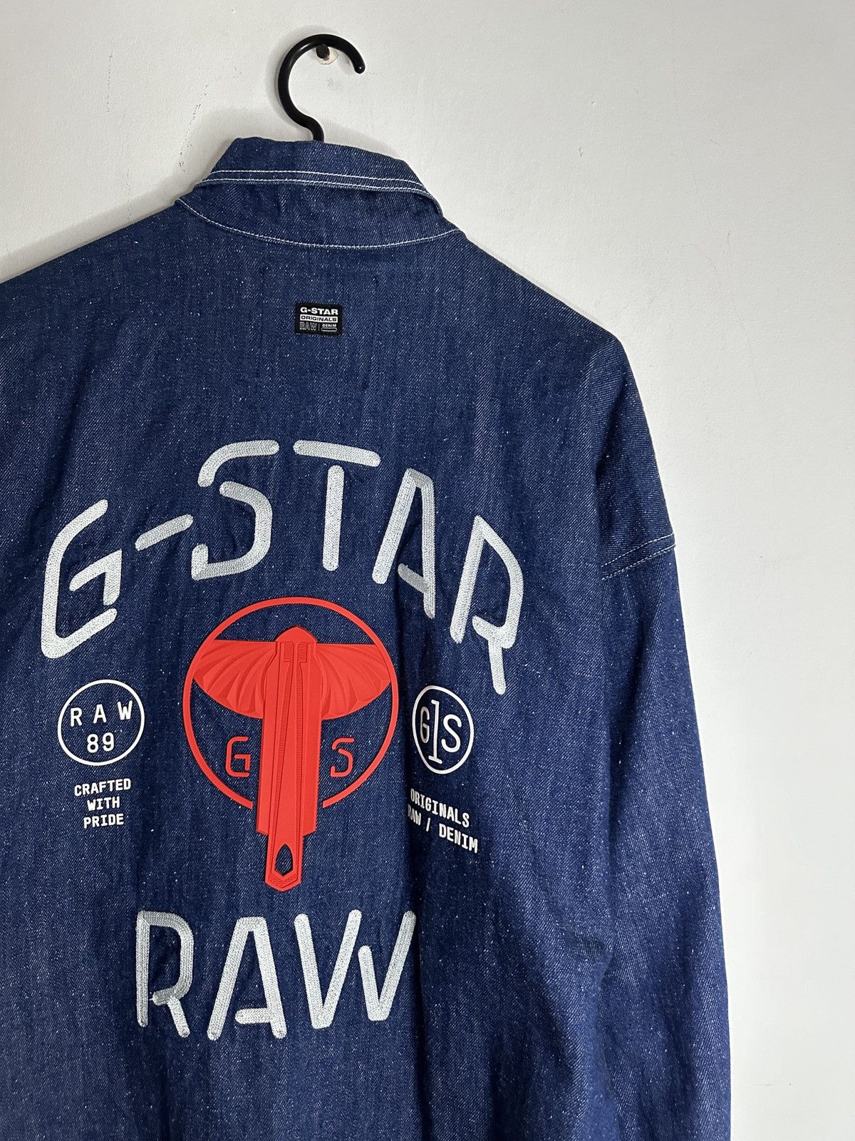 G-Star G Star Raw Embroidered Denim Jacket E Coach Size US L / EU 52-54 / 3 - 3 Thumbnail