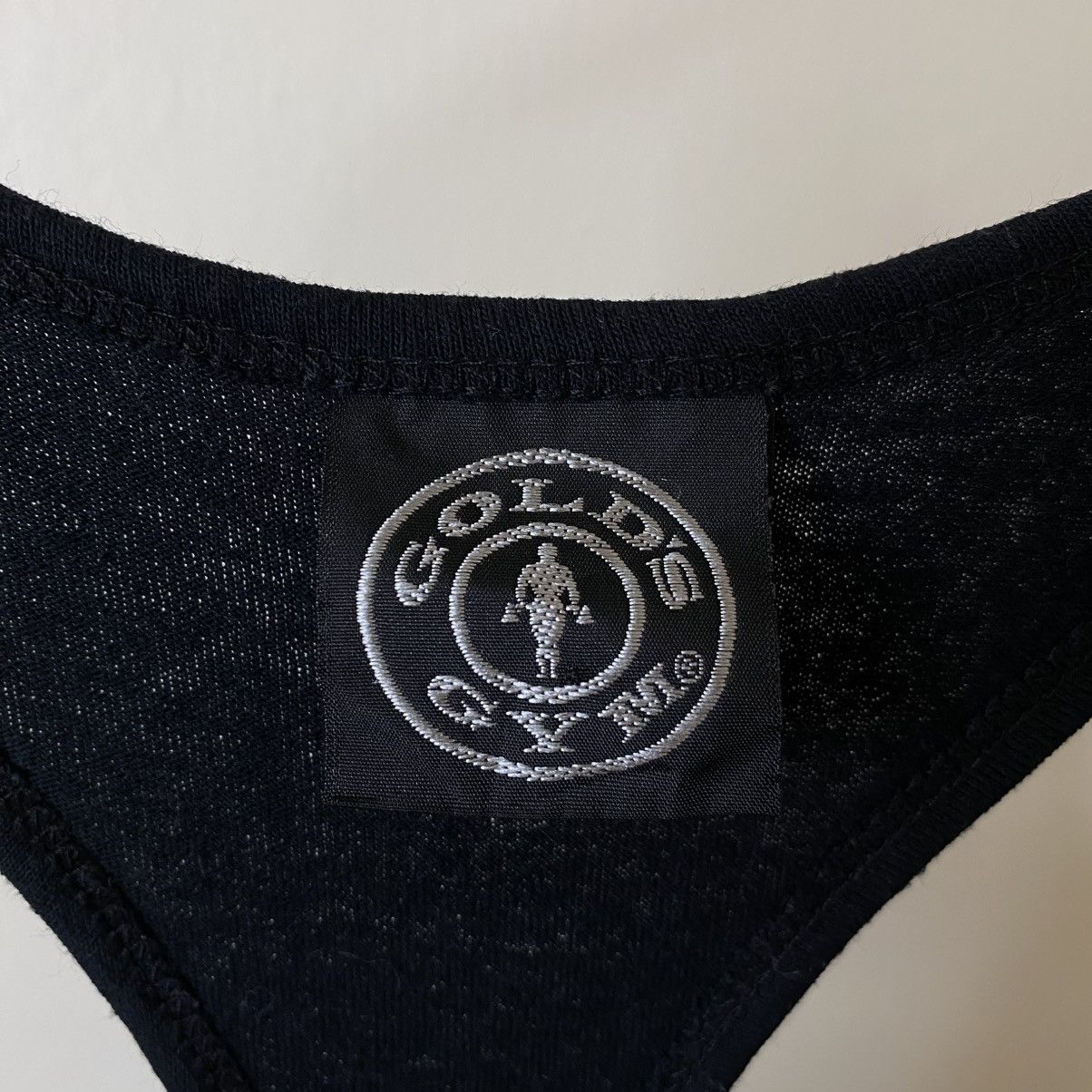 Vintage Vintage 90s Gold Gym Black Tank Top Streetwear Style Size US XL / EU 56 / 4 - 3 Thumbnail