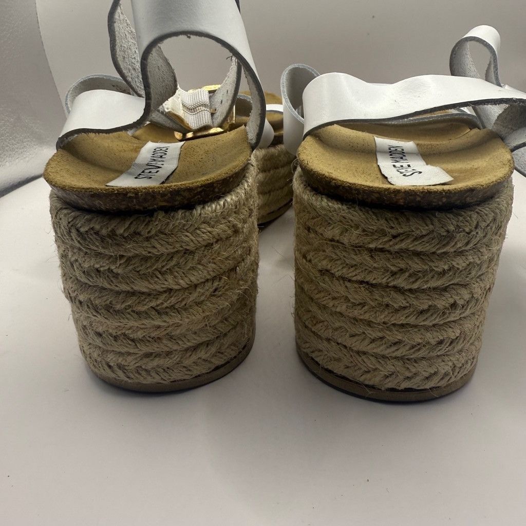 Steve Madden Steve Madden platform white leather sandals 10 Size US 10 / IT 40 - 8 Thumbnail
