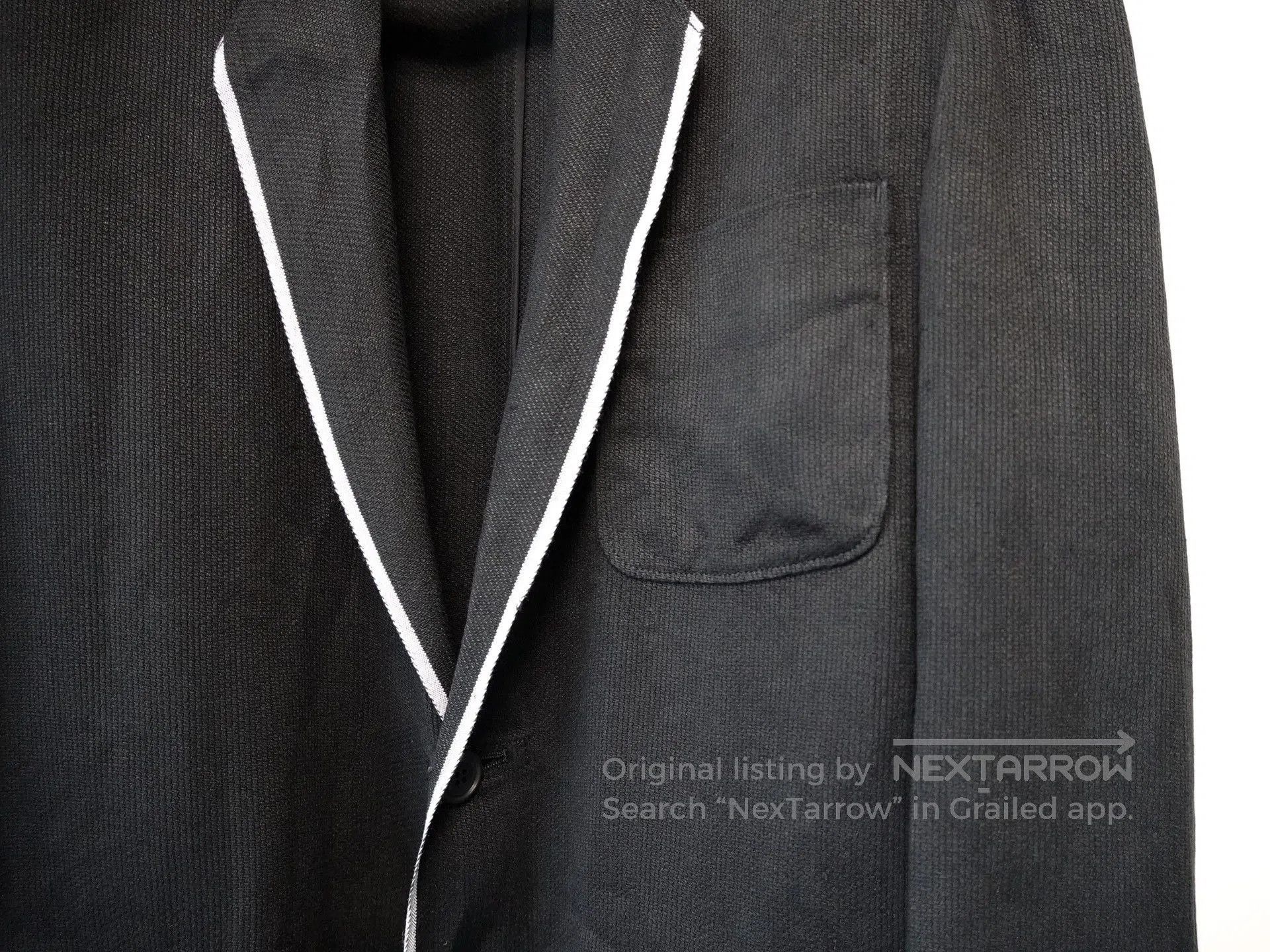 Yohji Yamamoto Yohji Yamamoto 1990SS White Trim Jacket. Size US S / EU 44-46 / 1 - 4 Thumbnail