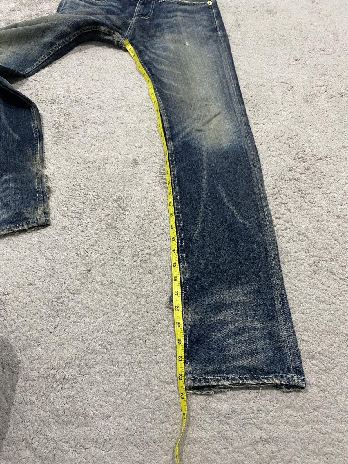 semanticdesign Semantic Design Mudwash Clawmark Distressed Denim Jeans Size US 32 / EU 48 - 22 Thumbnail