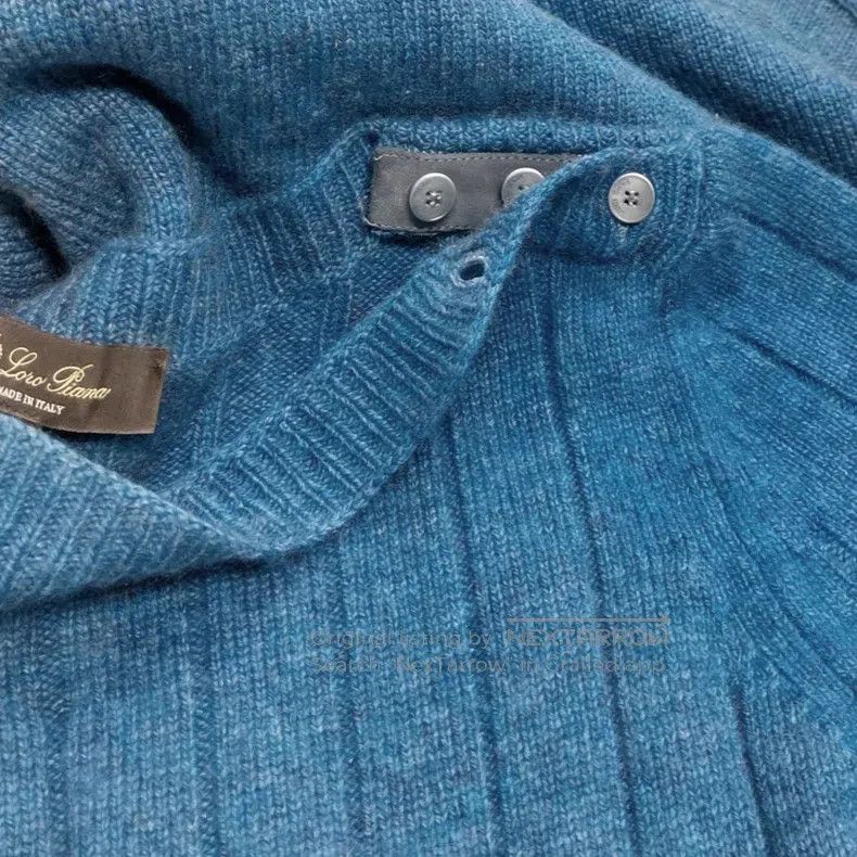 Loro Piana Loro Piana Blue, ribbed goat cashmere sweater Size M / US 6-8 / IT 42-44 - 4 Thumbnail