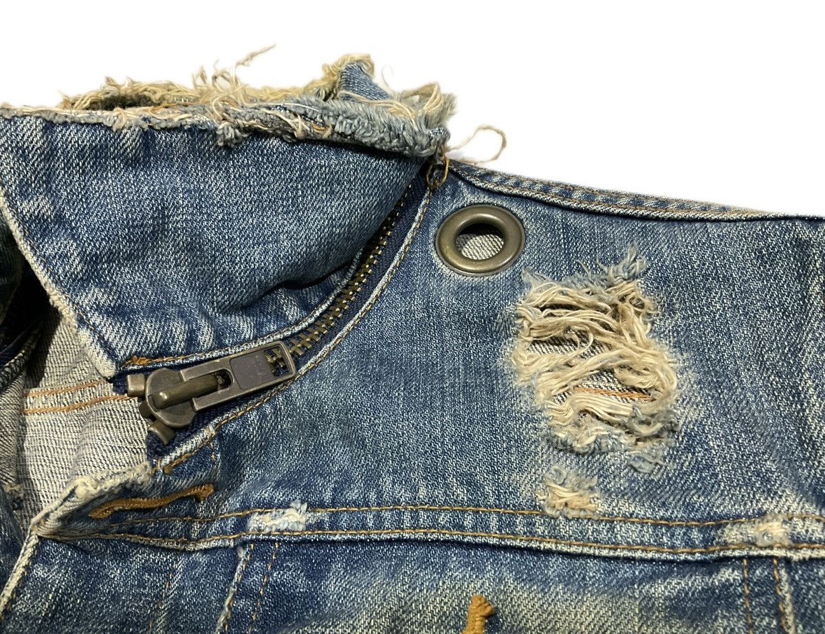 Hysteric Glamour × If Six Was Nine × Le Grande Bleu (L.G.B.) 🔥Rare Archived L.G.B. Destroy Frayed Denim Jacket Size US M / EU 48-50 / 2 - 6 Thumbnail