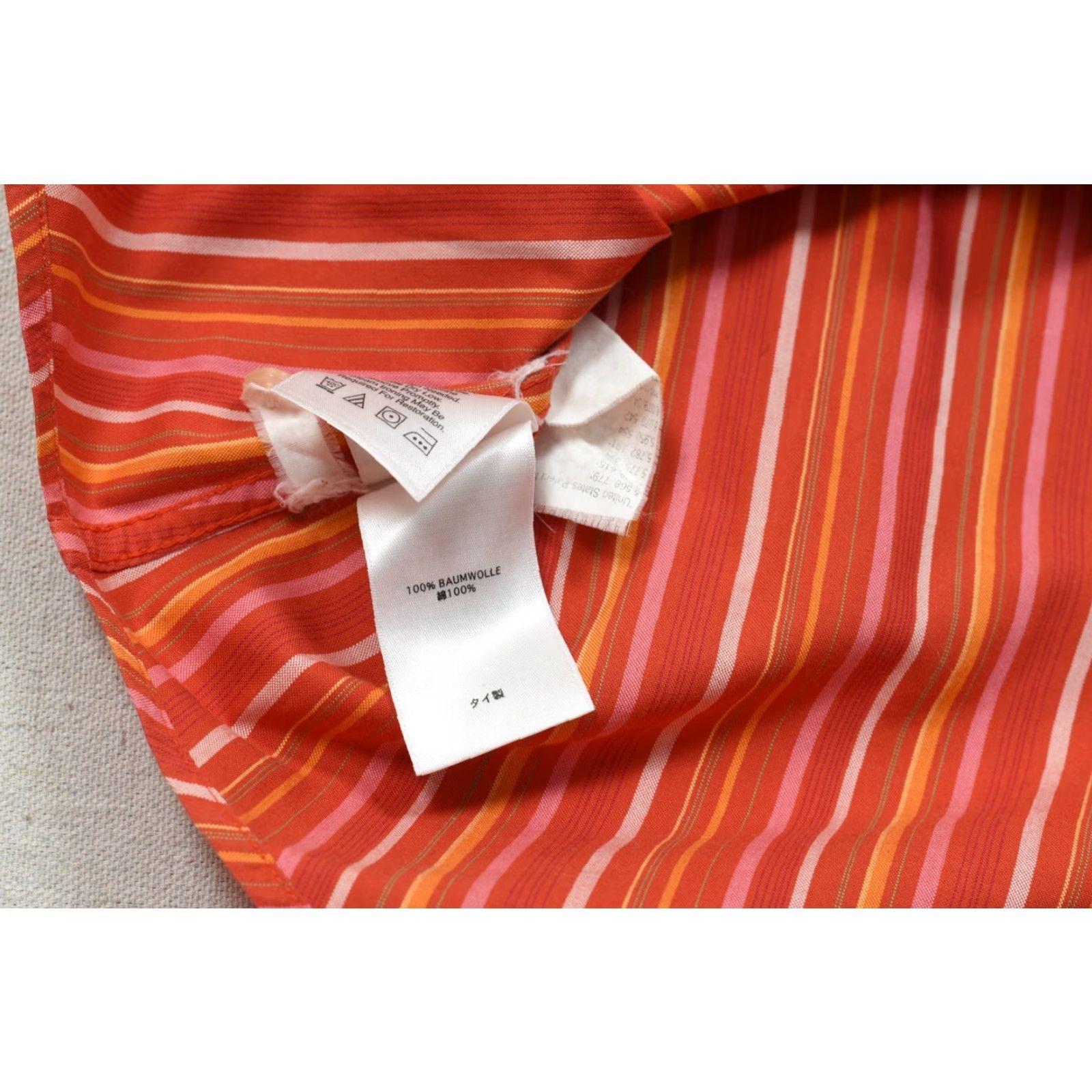 Eddie Bauer Eddie Bauer Shirt Button-Up Orange Striped Wrinkle Resistant Women Large Petite Button Up Shirt Size L / US 10 / IT 46 - 6 Thumbnail