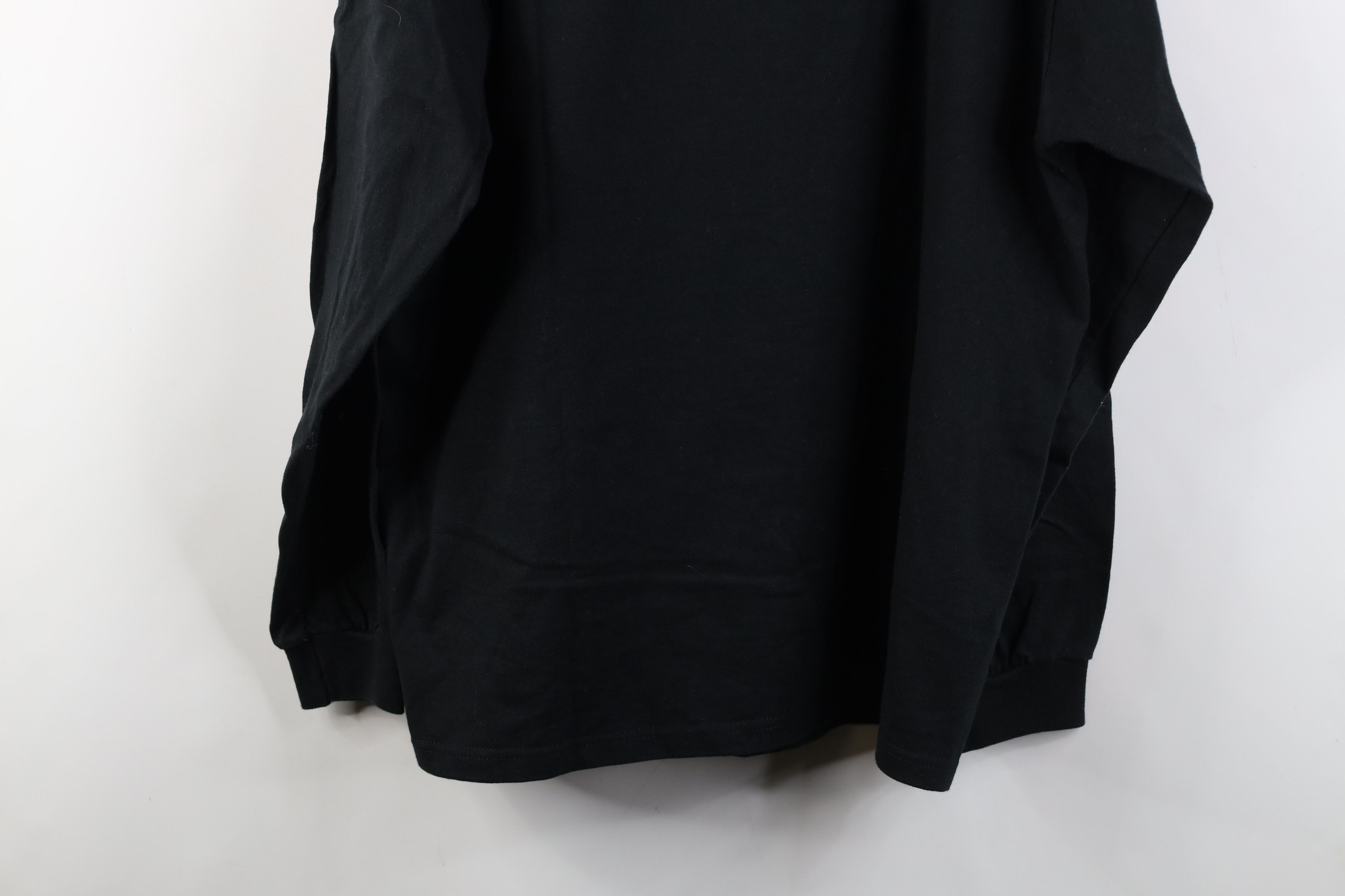 Vintage Vintage 90s Streetwear Cotton Mock Neck T-Shirt Black USA Size US L / EU 52-54 / 3 - 9 Thumbnail