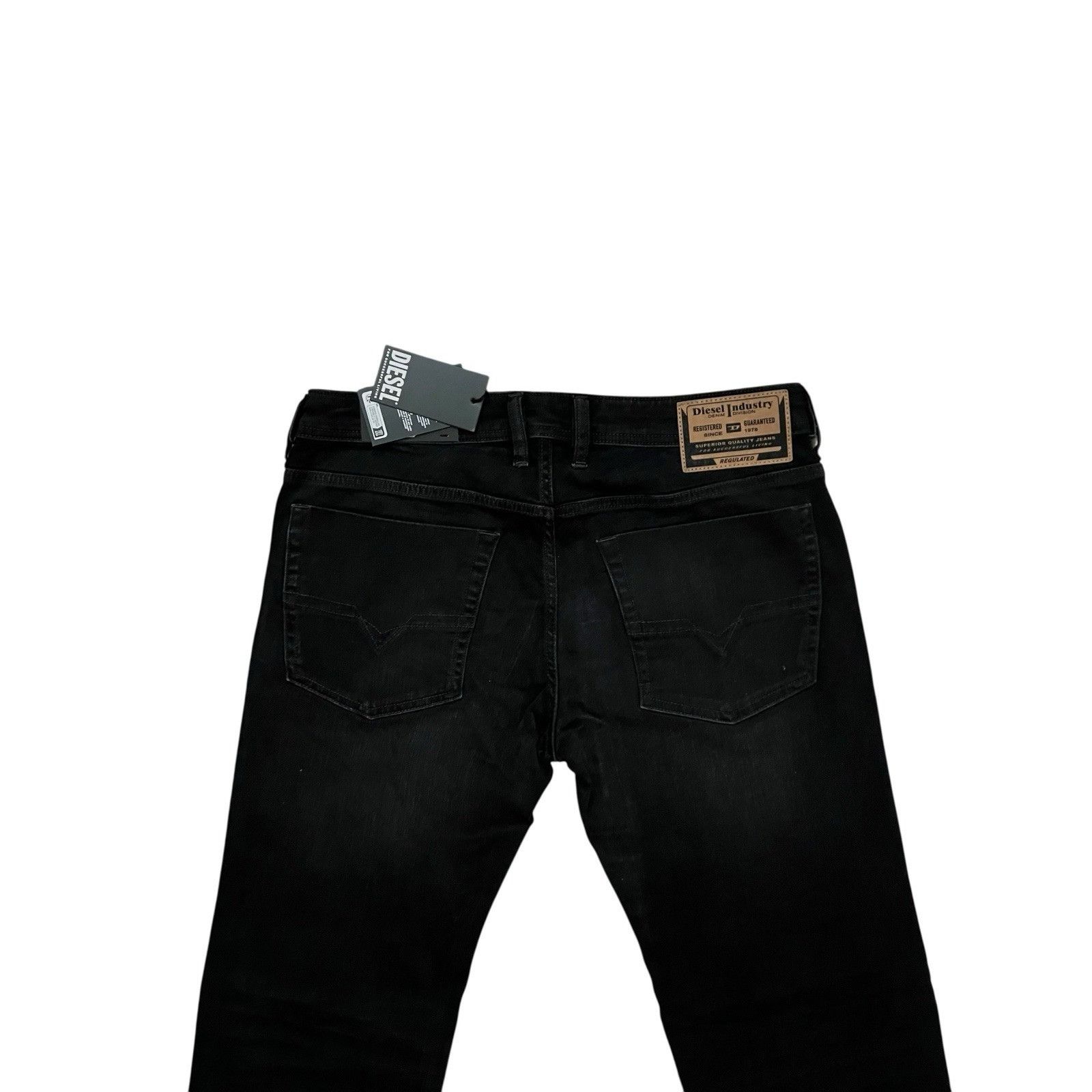 Diesel Mens Zatiny Slim Bootcut Jeans RB064 Black Size 36/32