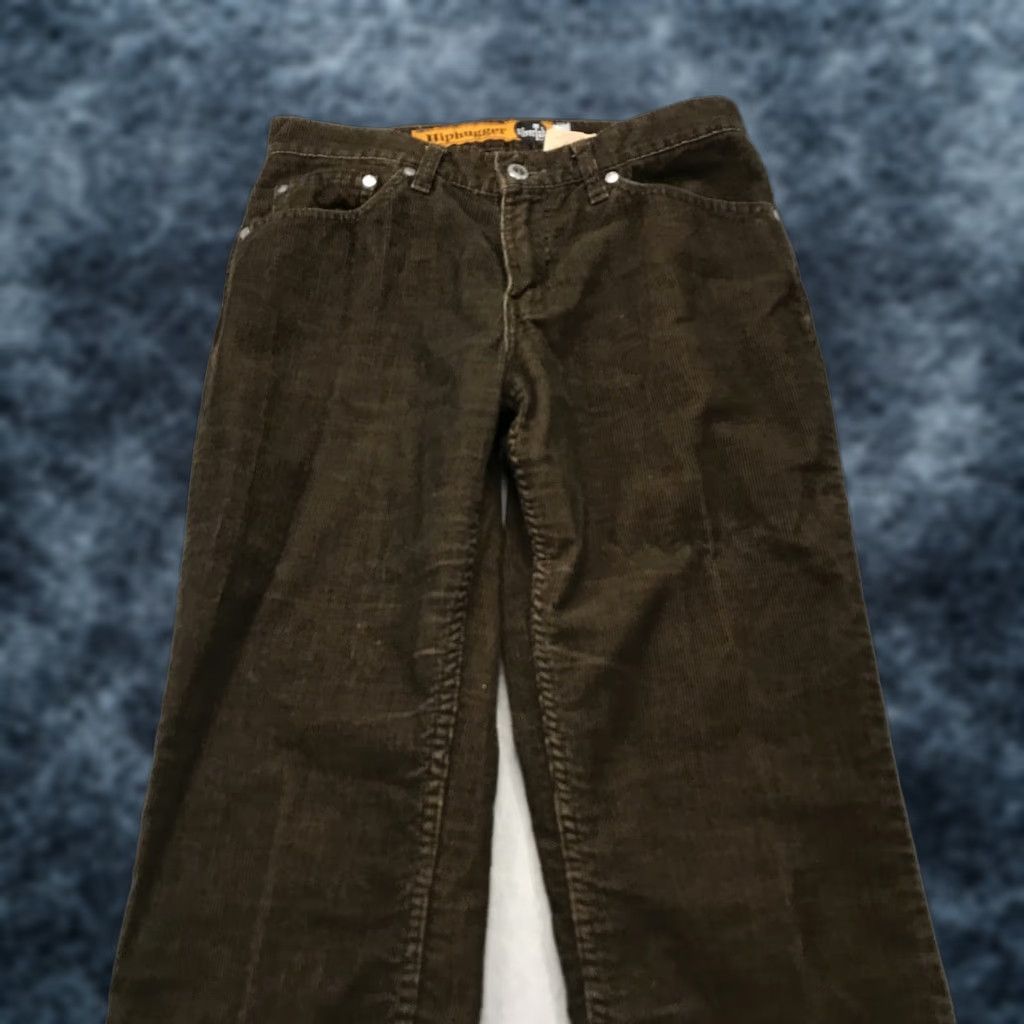 Levi's VINTAGE Levi's Silvertab Pants Womens 26 Brown Hiphugger Corduroy 90s Casual Jeans Size 26" / US 2 / IT 38 - 1 Thumbnail