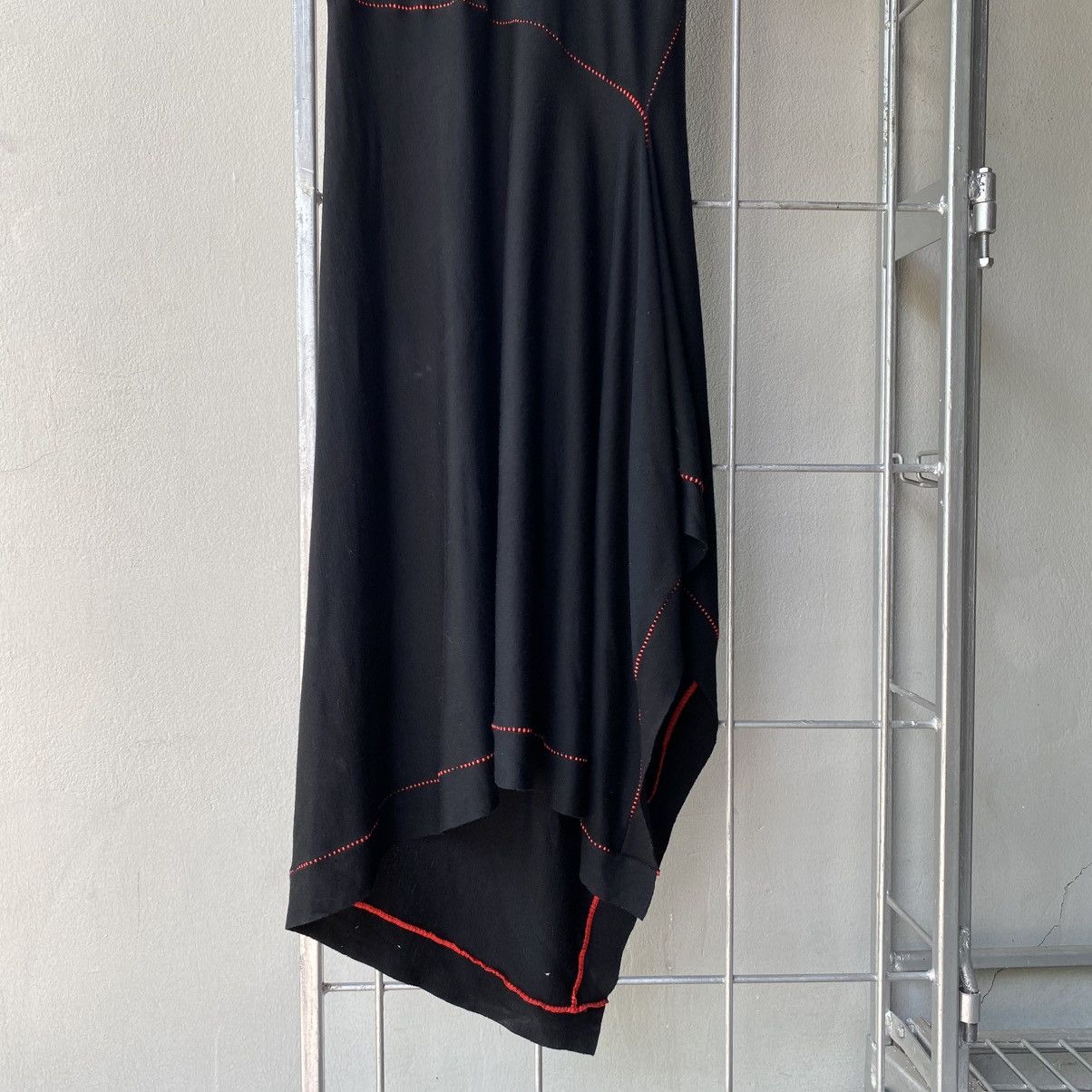 Issey Miyake ISSEY MIYAKE Black Asymmetrical Stitch Dress Size XS / US 0-2 / IT 36-38 - 23 Thumbnail