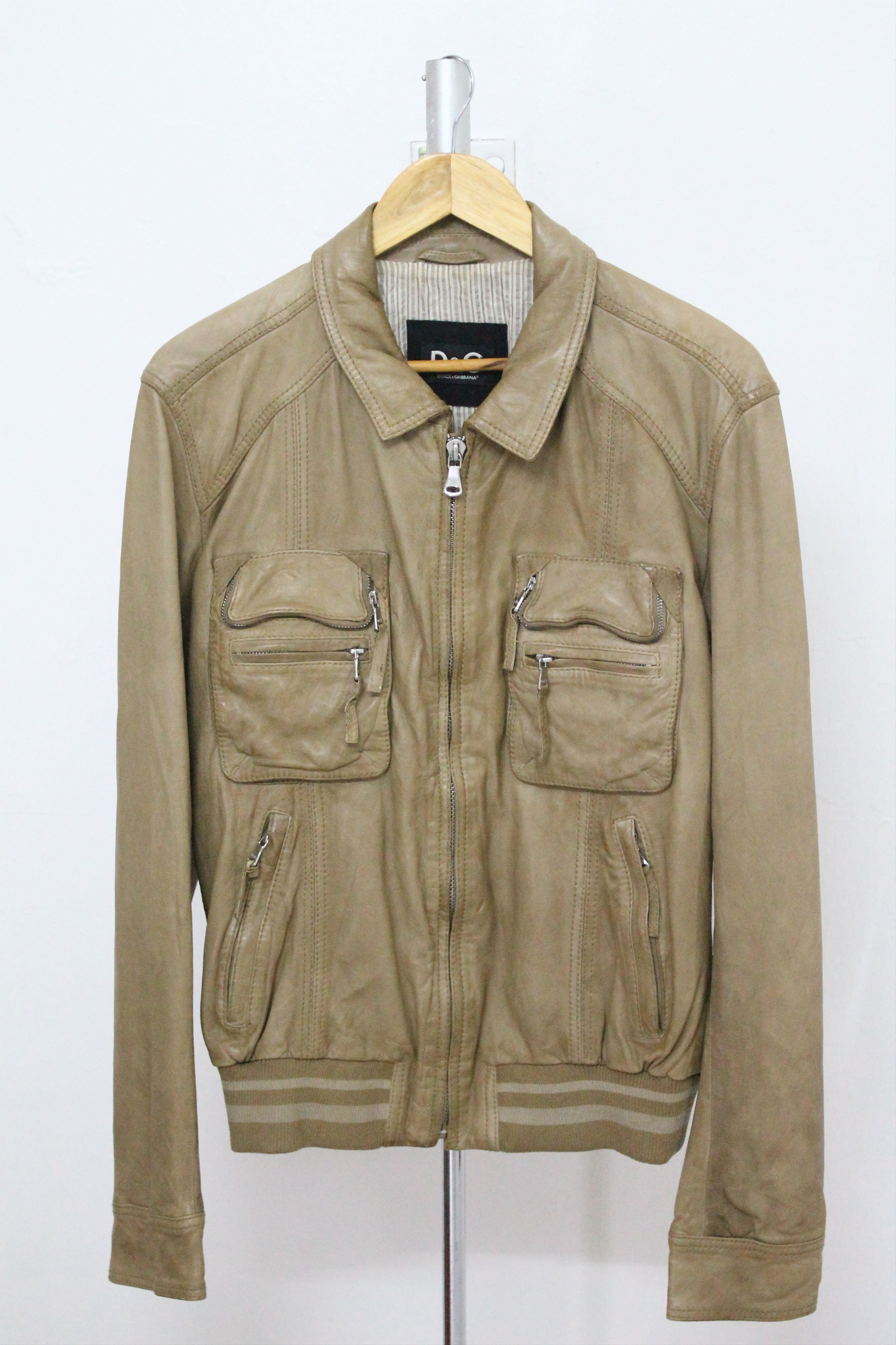 Dolce & Gabbana Vintage DOLCE & GABBANA Leather Jacket. Size US M / EU 48-50 / 2 - 1 Thumbnail