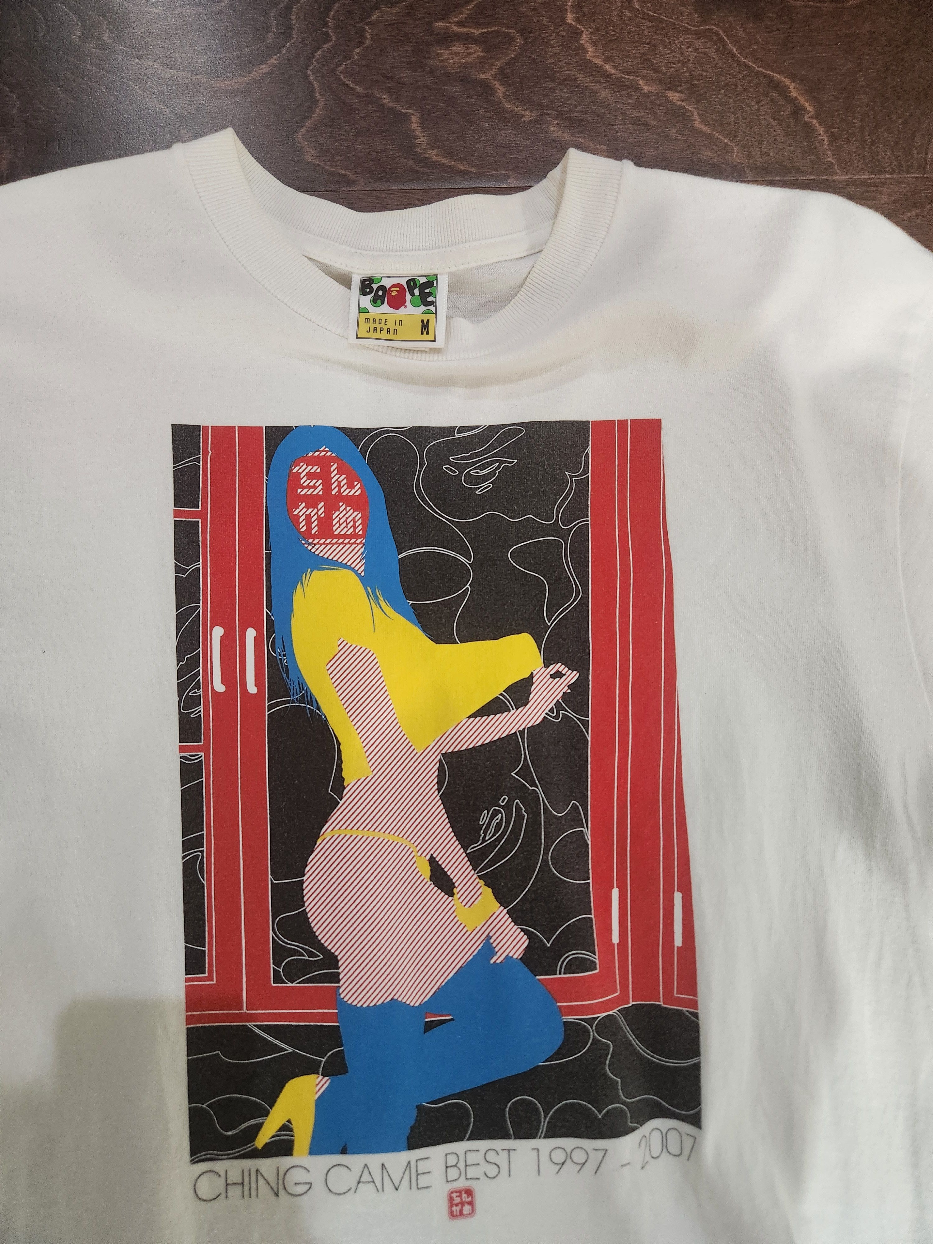 Bape BAPE × Chinkame 10th Anniversary Art T-shirt White Size M Size US M / EU 48-50 / 2 - 2 Thumbnail