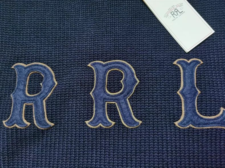 RRL Ralph Lauren RRL Ralph Lauren Retro navy pullover wool knit sweater, sw Size US S / EU 44-46 / 1 - 4 Thumbnail