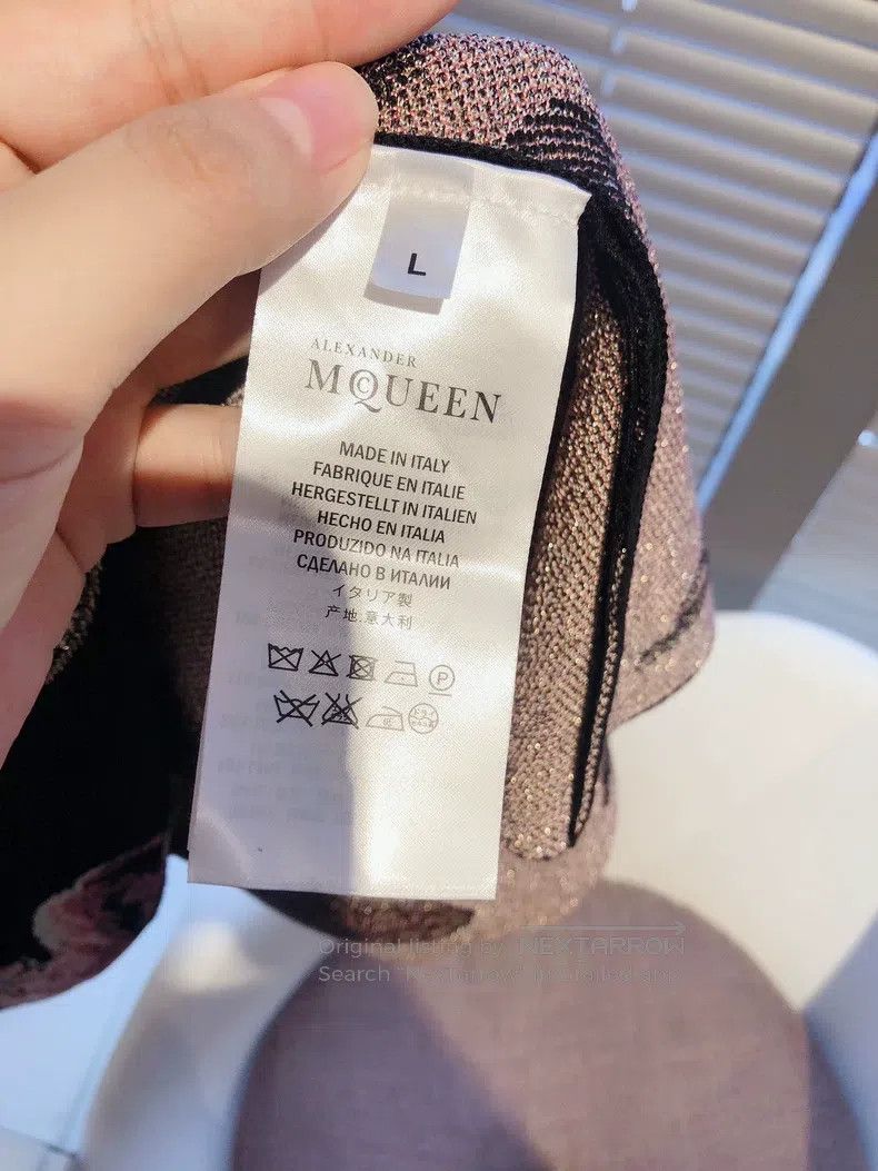 Alexander McQueen Alexander Mcqueen Black butterfly print pattern knitted dr Size L / US 10 / IT 46 - 9 Thumbnail
