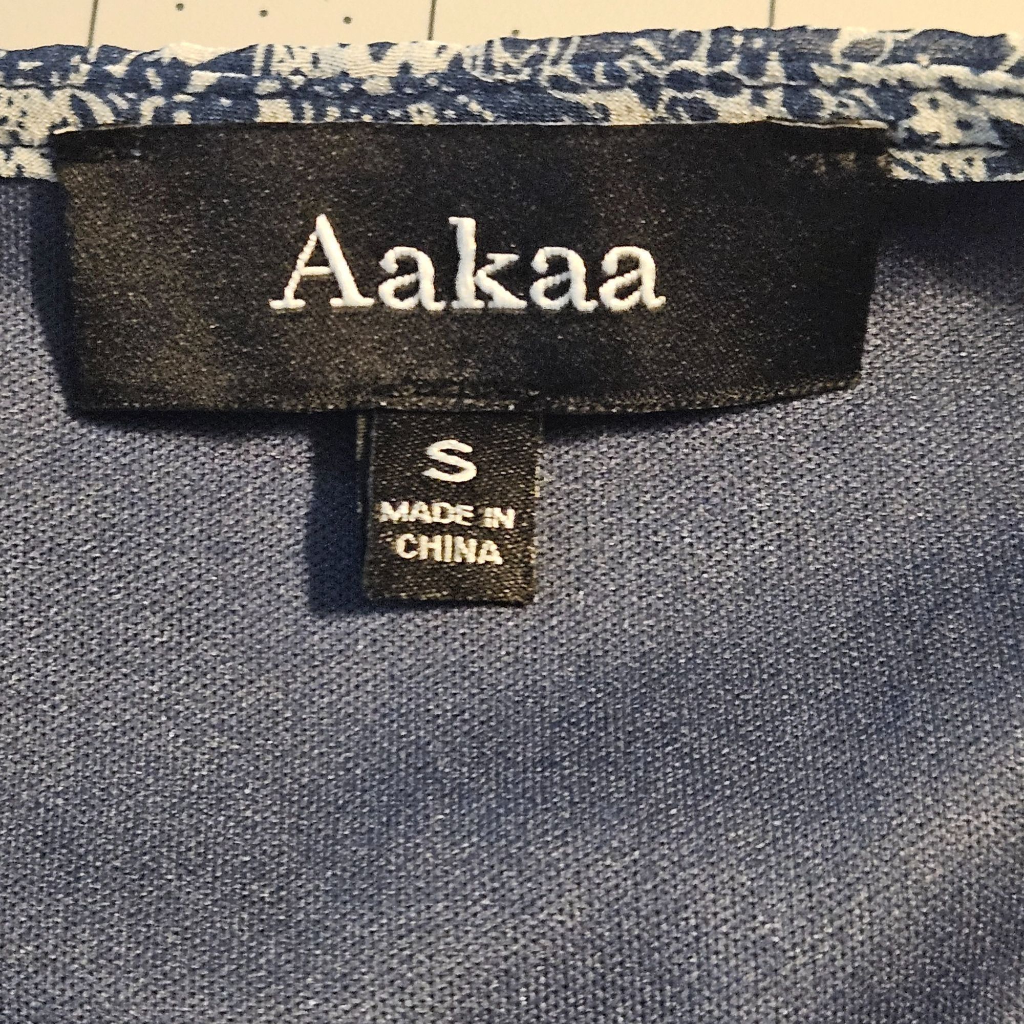 Other Aakaa Boho Maxi Dress Blue White Geo Print Short Sleeve Ligh Size S / US 4 / IT 40 - 3 Thumbnail