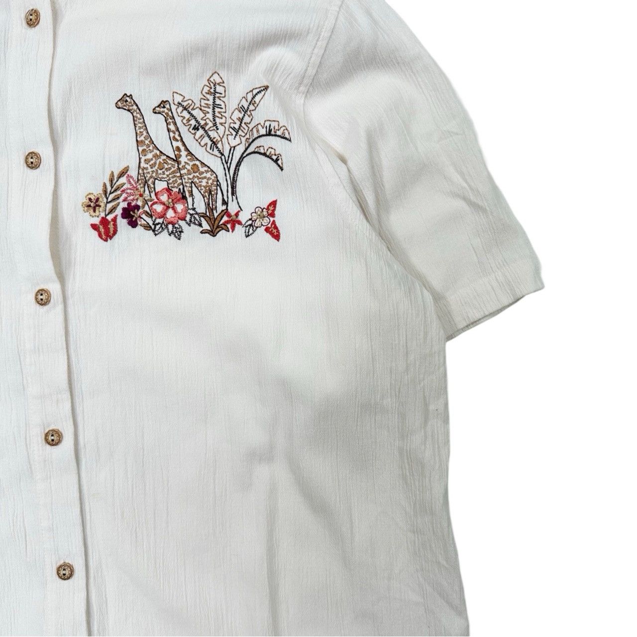 Vintage Vintage 90s Alfred Dunner Embroidered Giraffe Nature Button Size US L / EU 52-54 / 3 - 4 Thumbnail