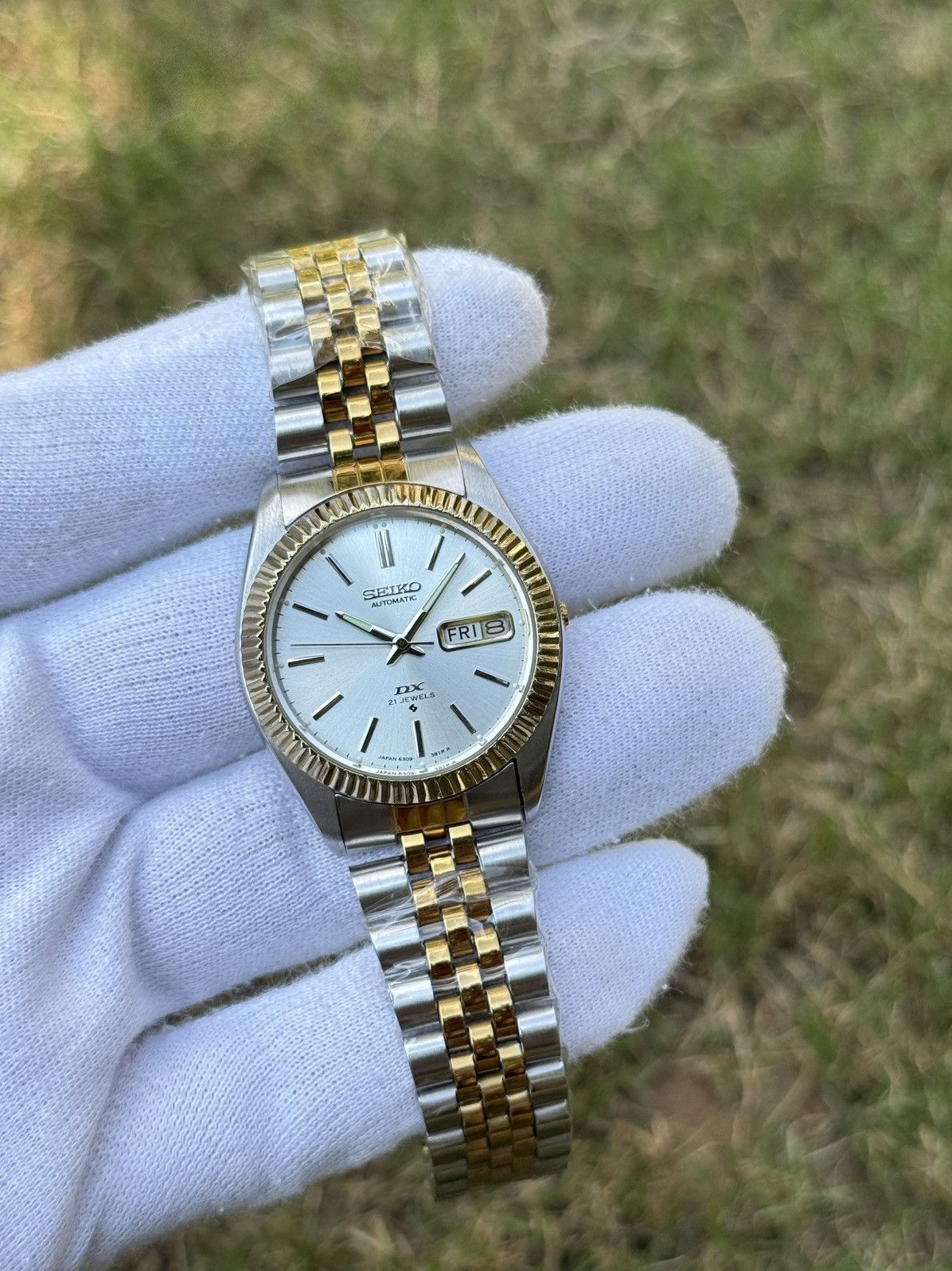 Seiko Seiko 5 DX Fluted Bezel Automatic 6309 Japanese mens Watch Size 36 - 13 Thumbnail