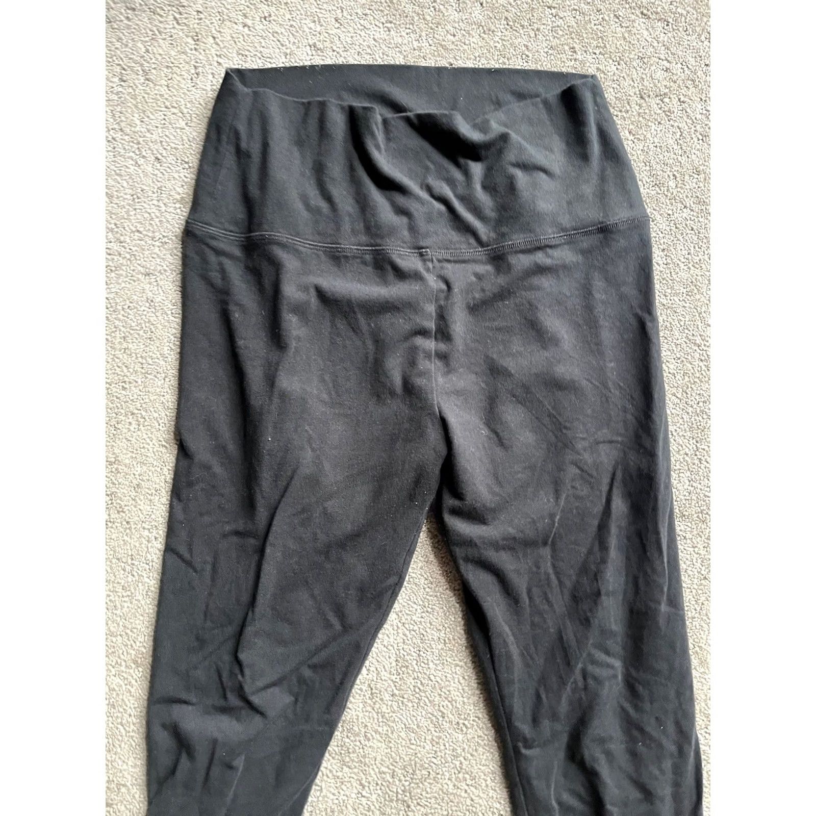 Vintage Aerie Leggings High-Rise Size Large Black Womens Size 36" / US 14 / IT 50 - 2 Thumbnail