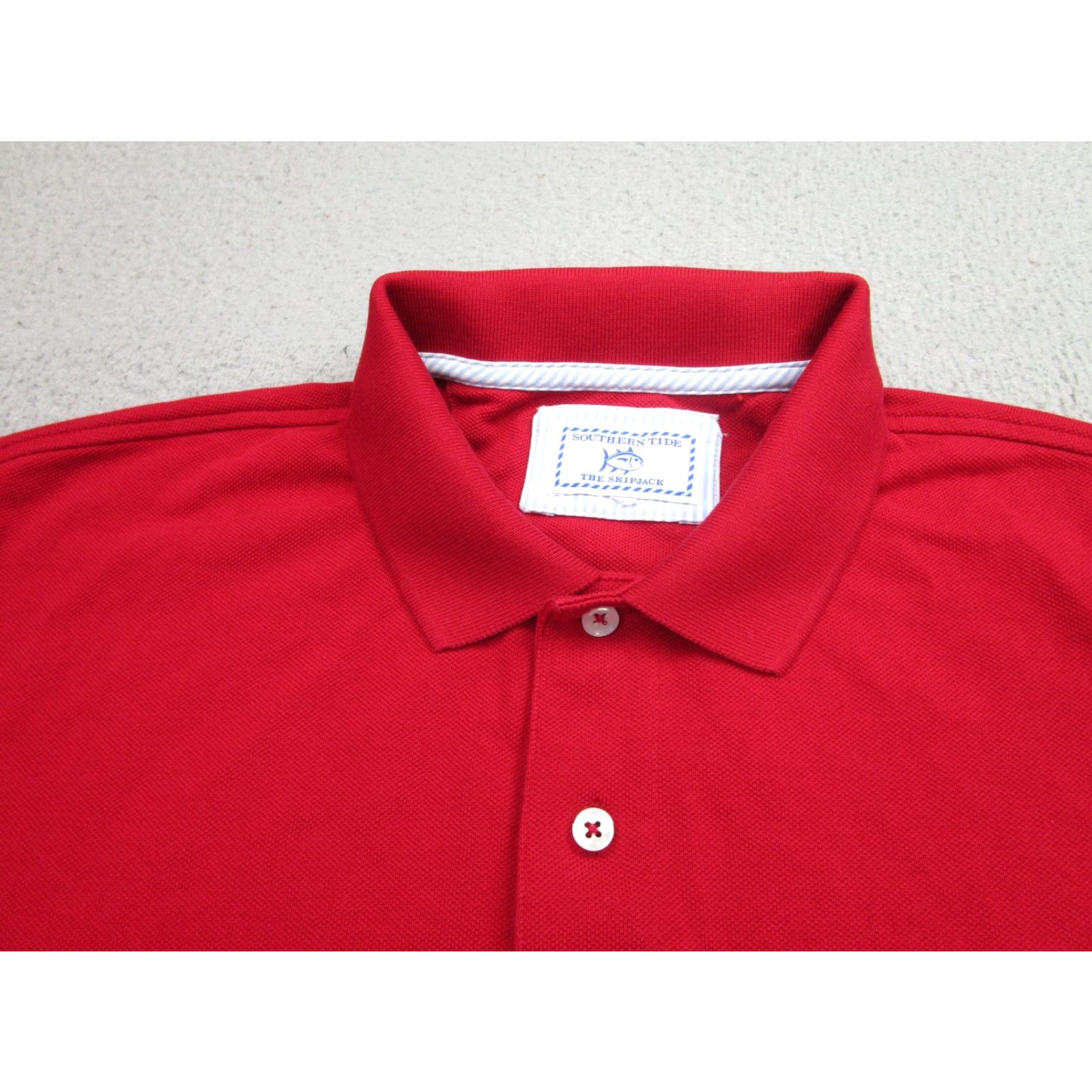 Southern Tide Southern Tide Polo Shirt Mens XL Red Classic Pique Golf Casual Skipjack Size US XL / EU 56 / 4 - 3 Thumbnail