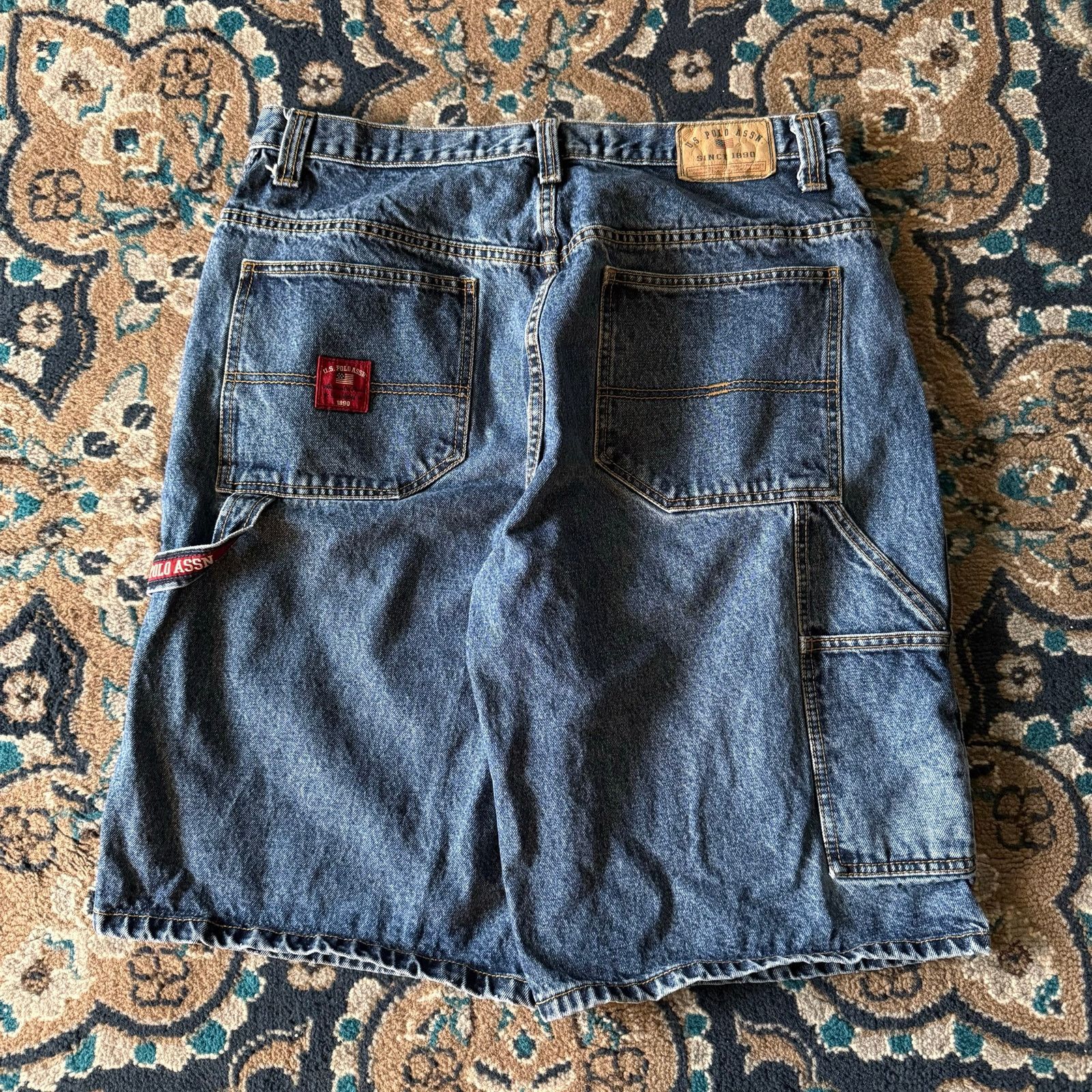 U.S. Polo Assn. Vintage Y2K 2000’s US Polo Assn. Baggy Carpenter jorts Sz 36 Size US 36 / EU 52 - 1 Thumbnail