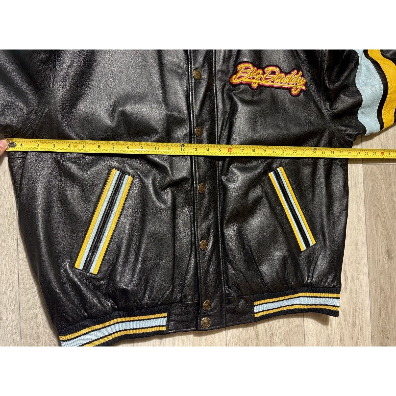 Other Big Daddy Leather Varsity Jacket Oversized Y2K Men’s 3XL Size US XXL / EU 58 / 5 - 22 Thumbnail