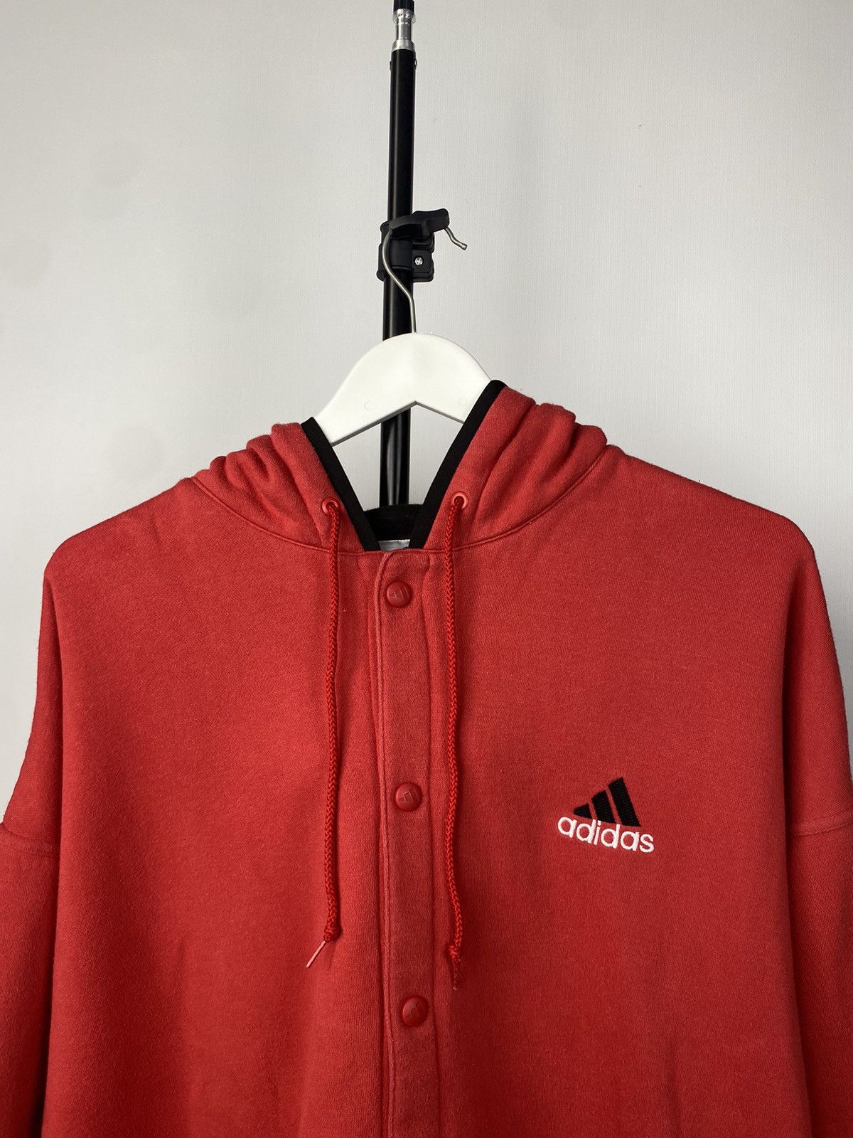 Adidas × Vintage Vintage ADIDAS Goteborg 1999 Oversized Button Up Hoodie Size US L / EU 52-54 / 3 - 6 Thumbnail
