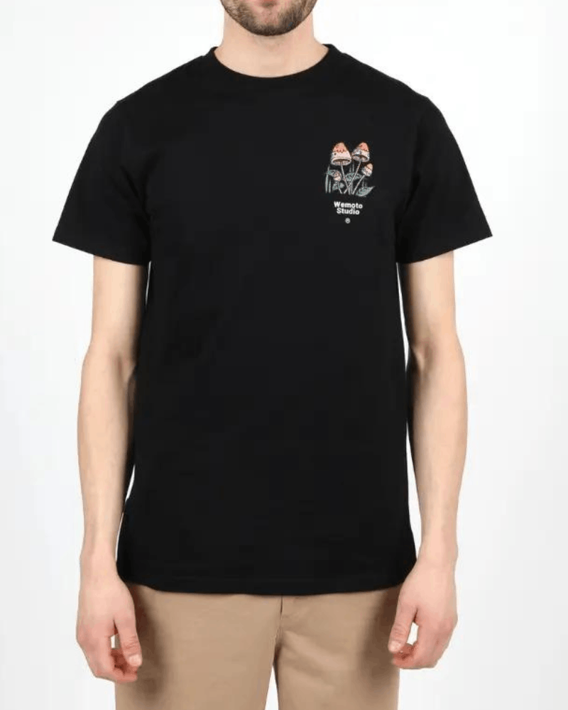 Wemoto BNWT Wemoto - Mushroom Tee - Printed Black T-Shirt - Size XL Size US XL / EU 56 / 4 - 6 Thumbnail