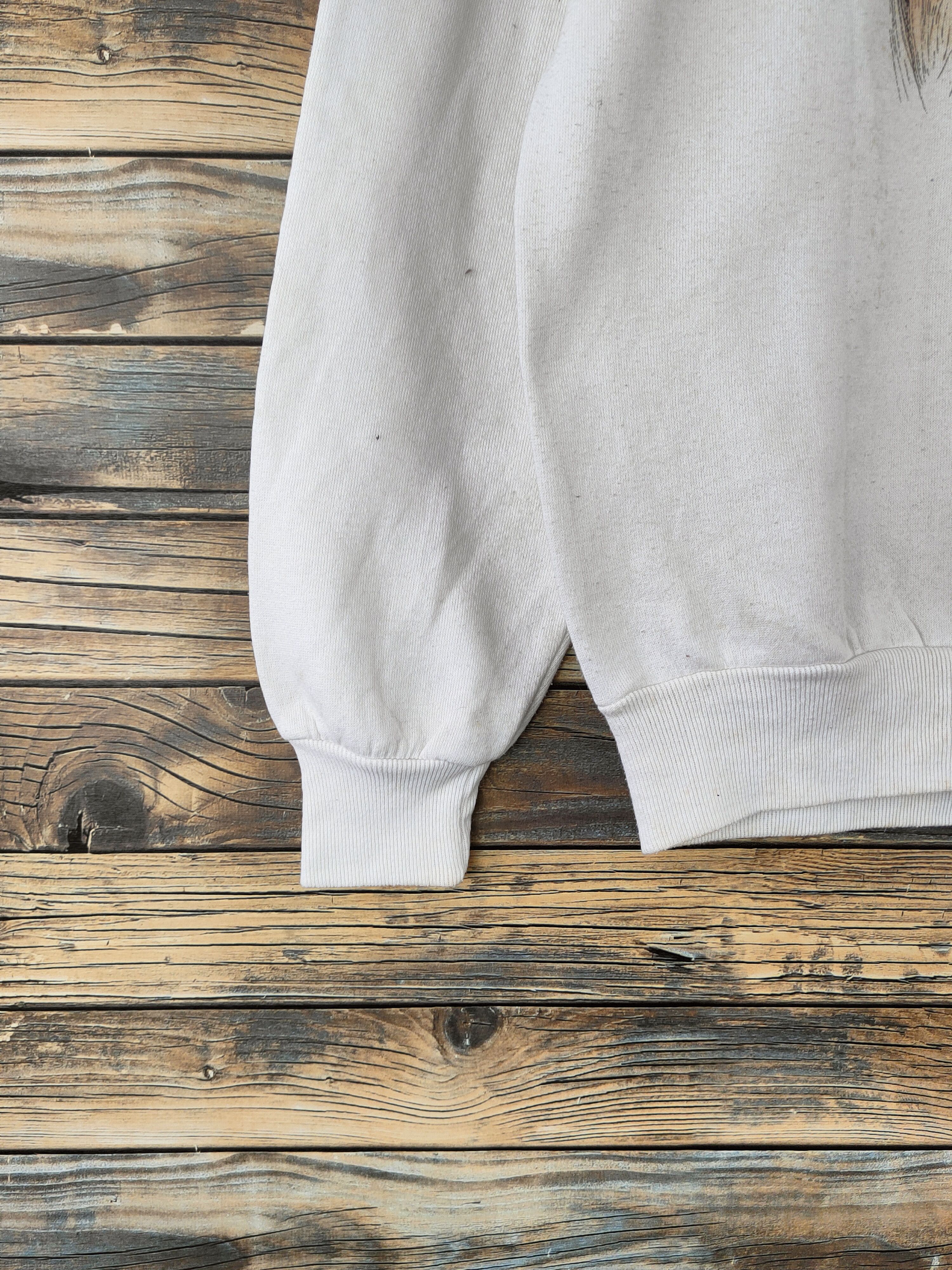Japanese Brand Vintage Big Print 🔥 Laura Rogers White Dogs Sweatshirt Size M / US 6-8 / IT 42-44 - 5 Thumbnail