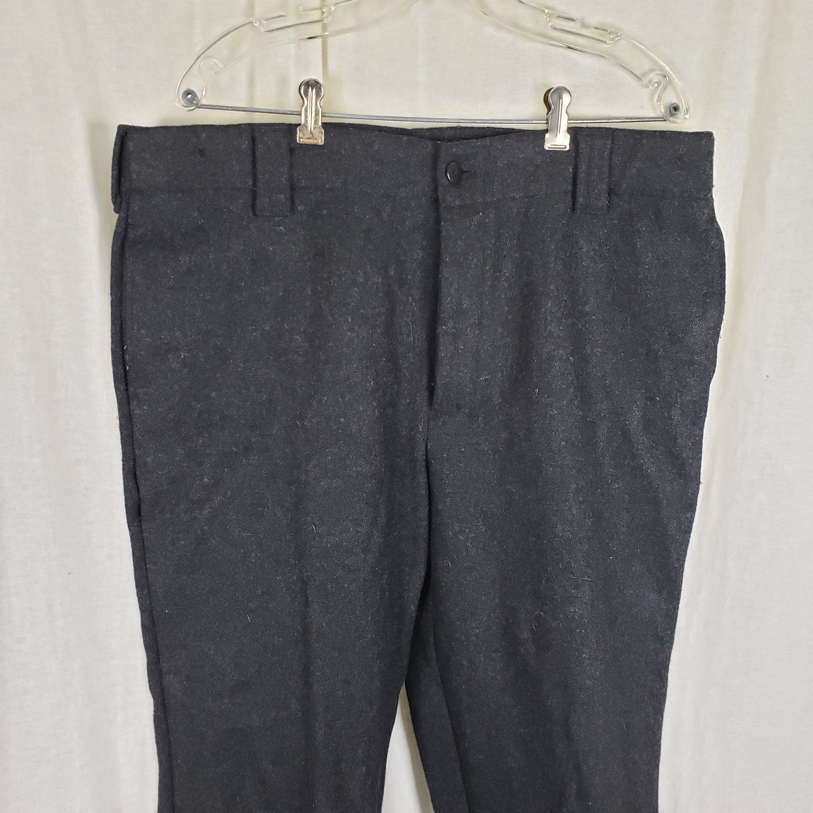 L.L. Bean Vtg LLBean Wool Tweed Maine Guide Pants Mens 38x31 USA Gray Size US 38 / EU 54 - 2 Thumbnail