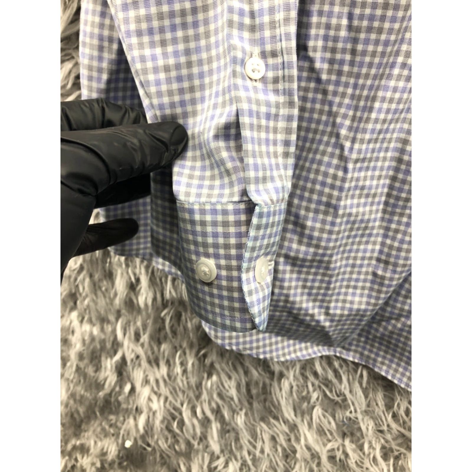 Joseph Abboud Joseph Abboud Classic Fit Shirt 17 34/35 Mens Gingham Check Button-Up Casual Men Regular Multicolor 1970s? Size US XL / EU 56 / 4 - 2 Thumbnail