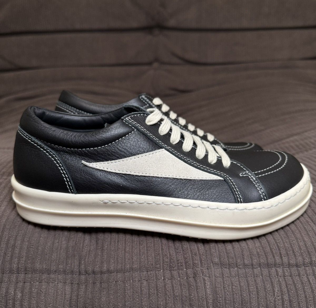 Rick Owens Rick Ownes Leather Strobe Sneakers Size US 5 / IT 35 - 3 Thumbnail