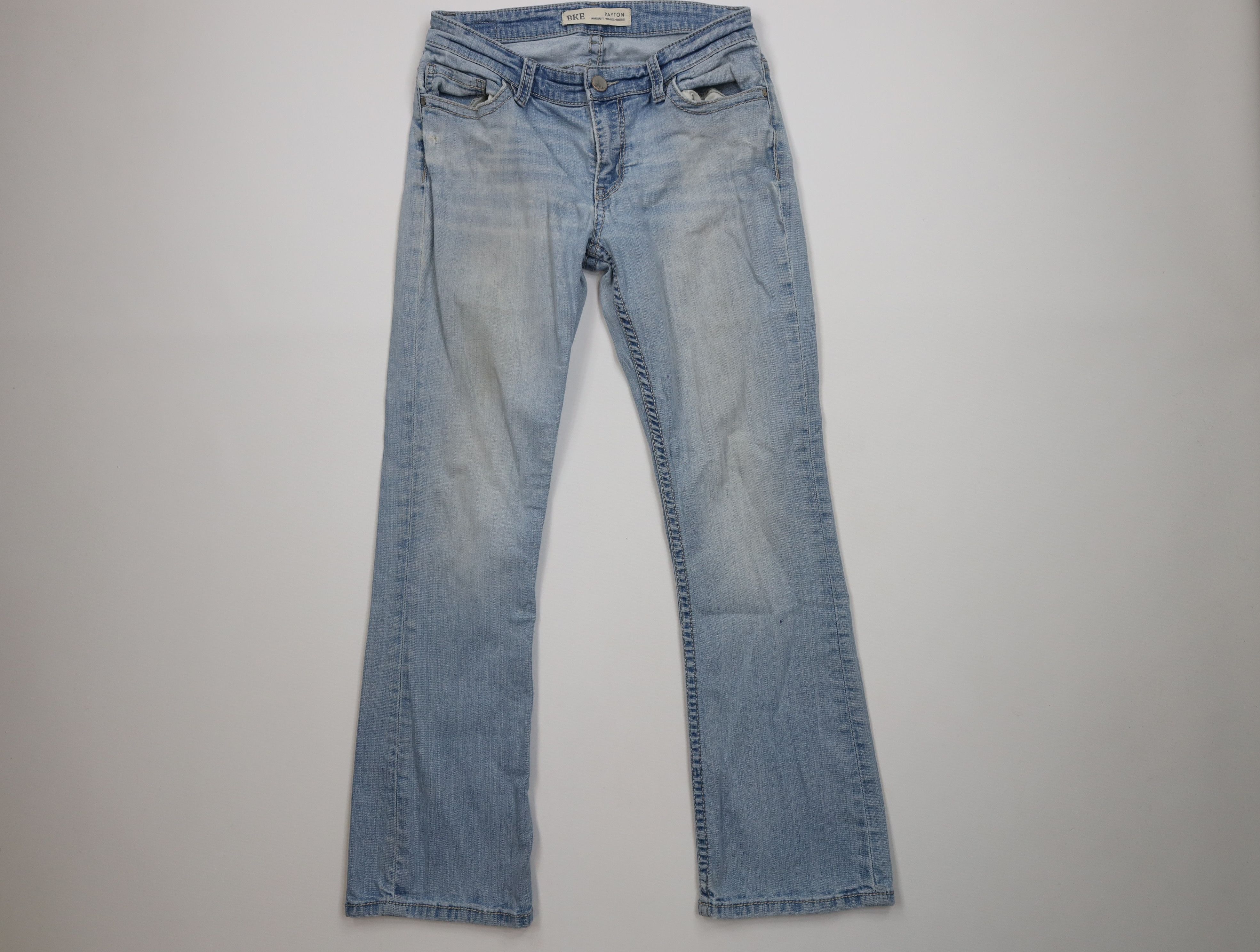 Vintage Buckle BKE Payton Stretch Mid Rise Boot Cut Denim Jeans Size 27" / US 4 / IT 40 - 1 Thumbnail