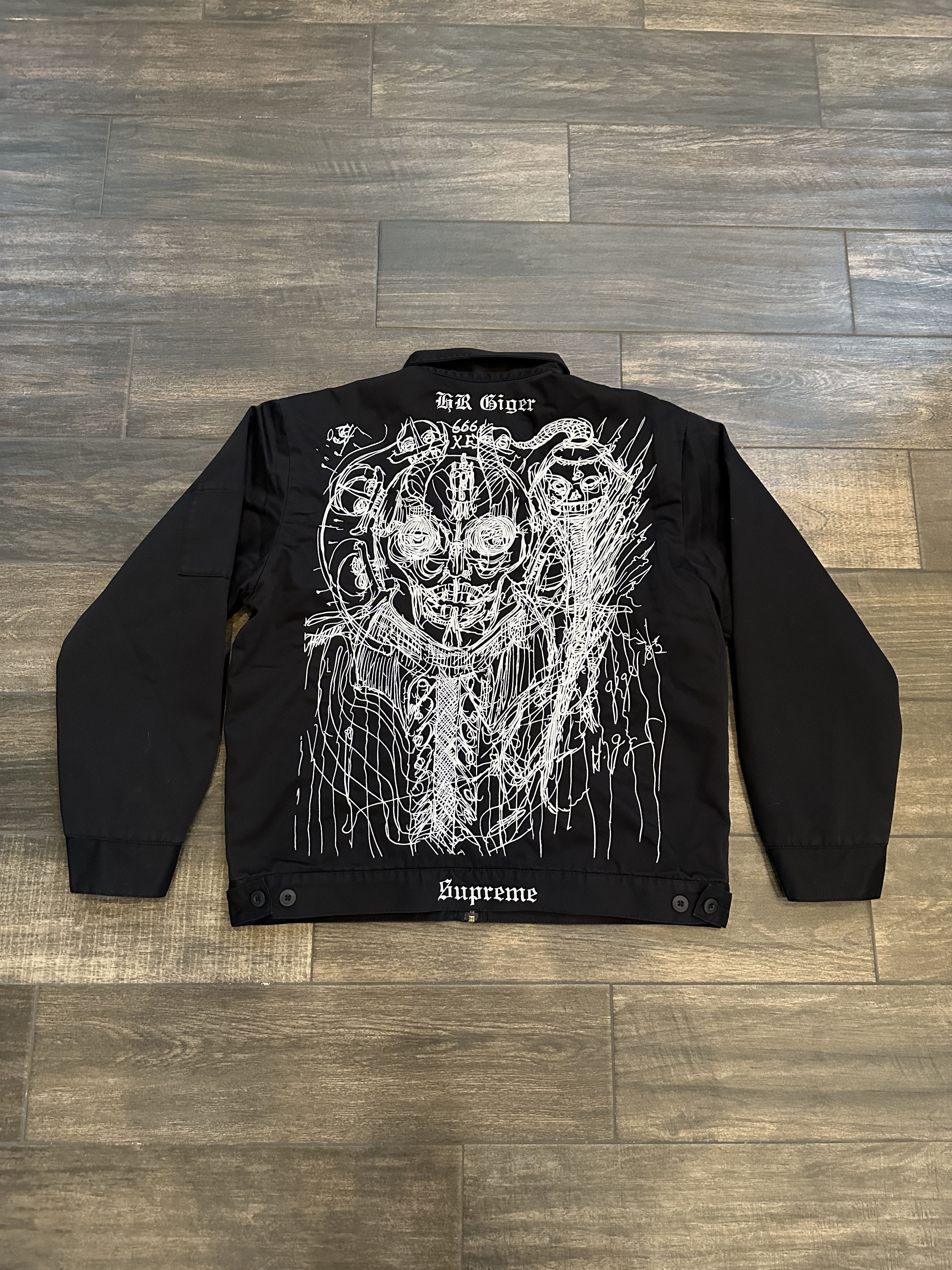 Supreme H.RGiger Embroidered Work Jacket-