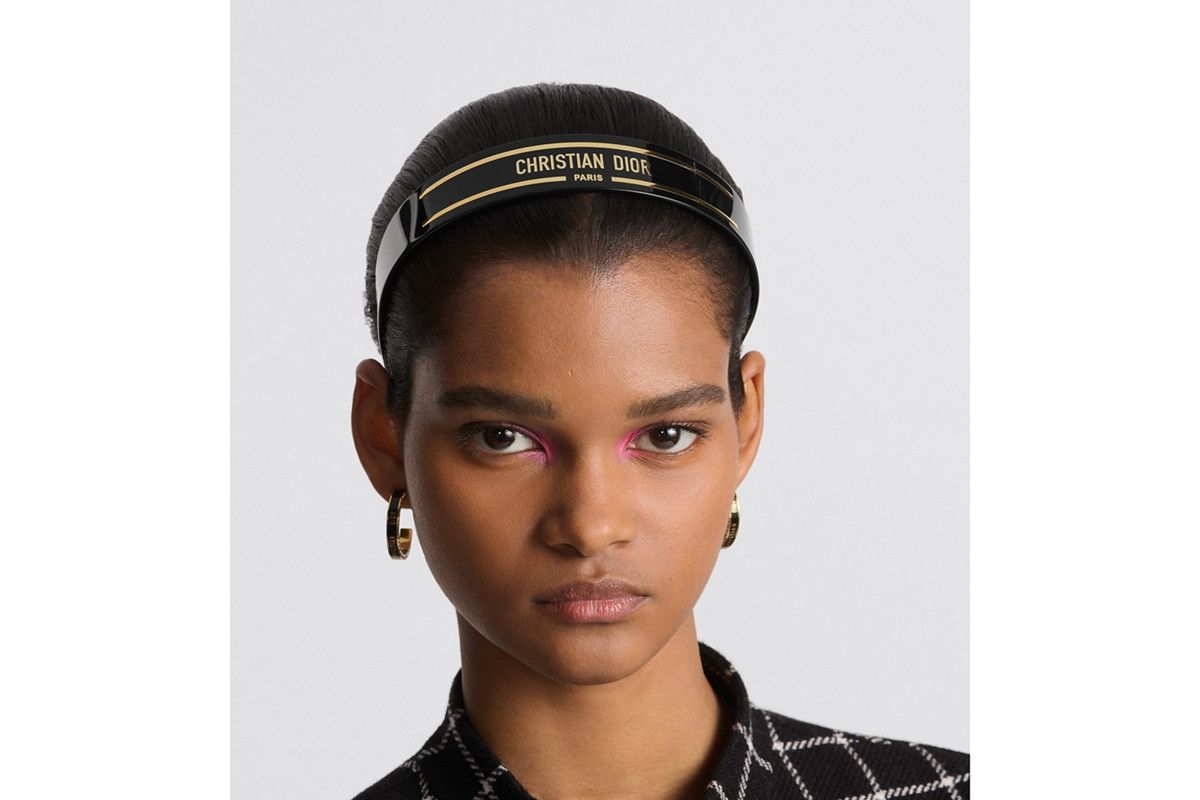 Dior o1w1db10326 Size:OS/Diorsignature Headband in Black Size ONE SIZE - 3 Thumbnail