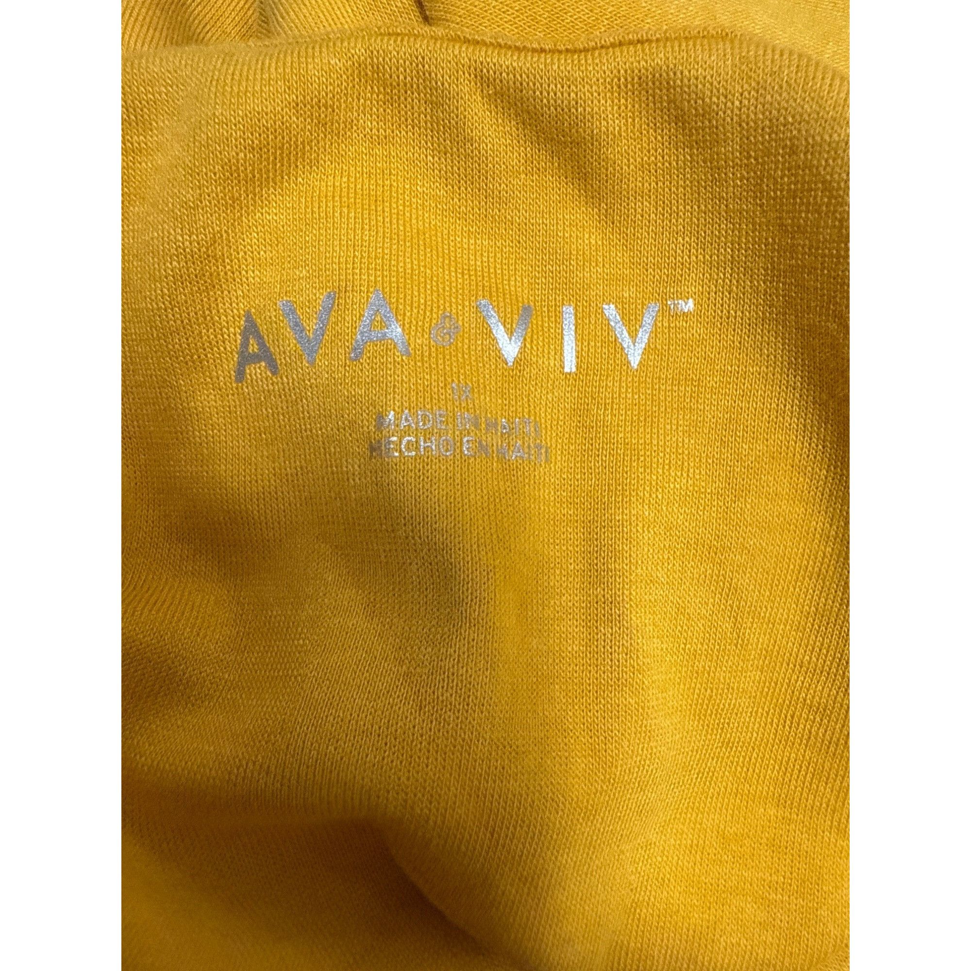 Other Ava & Viv Womens Yellow Tank Top Sleeveless Scoop Neck Stret Size XL / US 12-14 / IT 48-50 - 5 Thumbnail