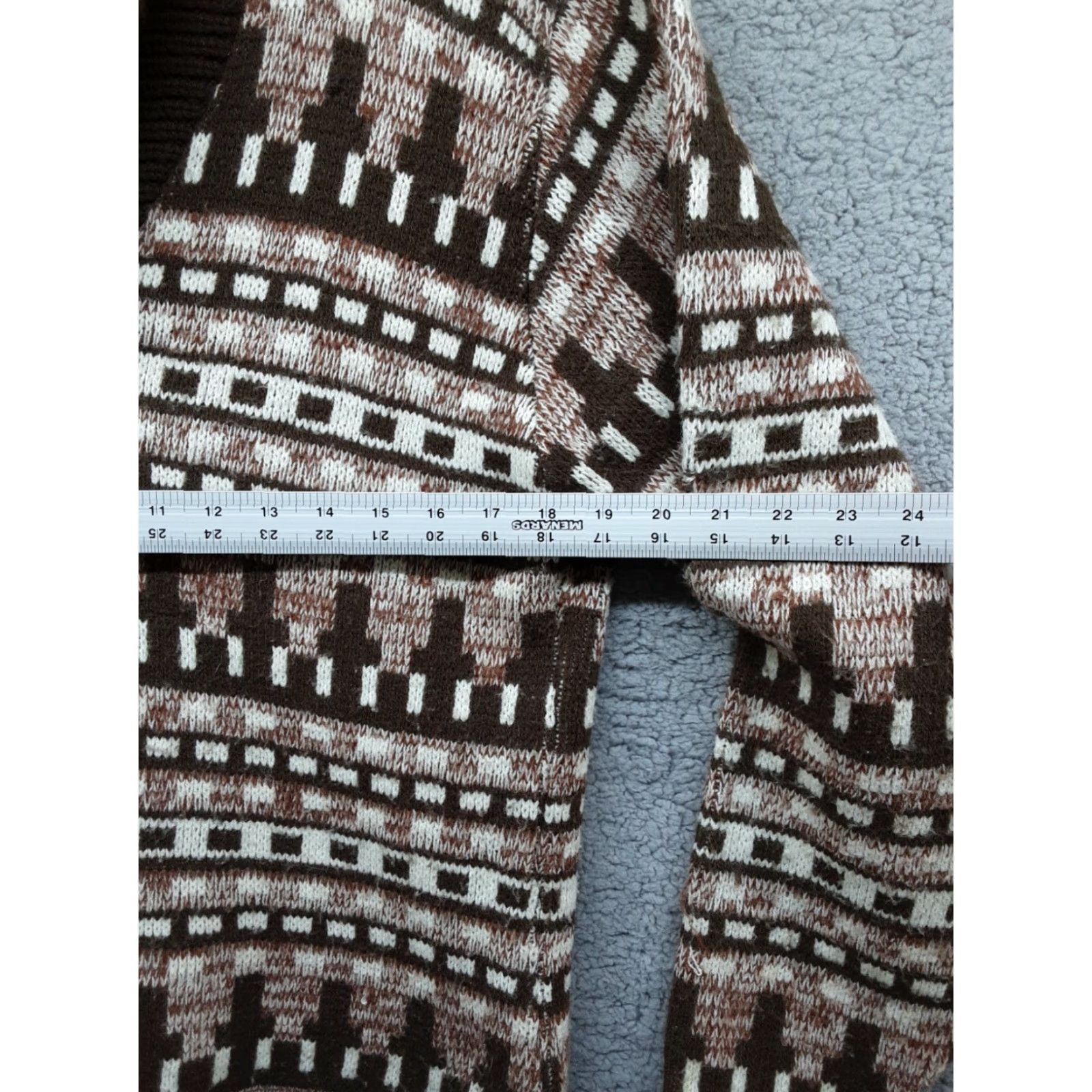 Vintage VINTAGE Drummond Wintuk Button Up Sweater Knit Shirt Ivory Large Cable Knit Womens Button Up Jacket Size L / US 10 / IT 46 - 4 Thumbnail