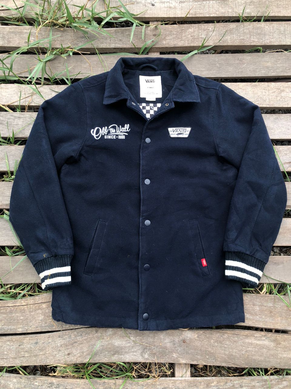 Vans Vans Skateboard Checkerboard Baseball Jacket Size US S / EU 44-46 / 1 - 2 Thumbnail