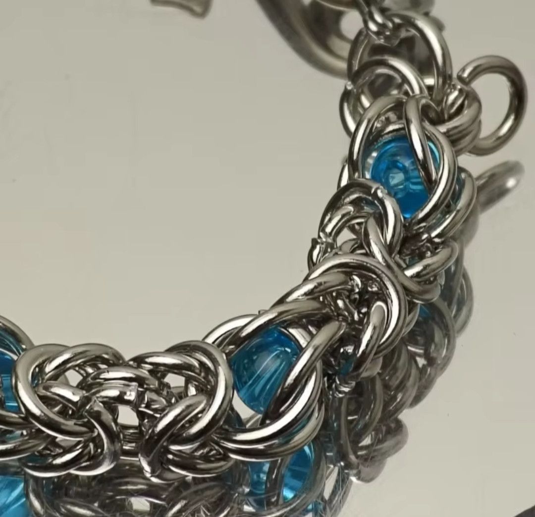 Jean Snake Bone Blue Stone Jeans Chain Accessories Size ONE SIZE - 7 Thumbnail