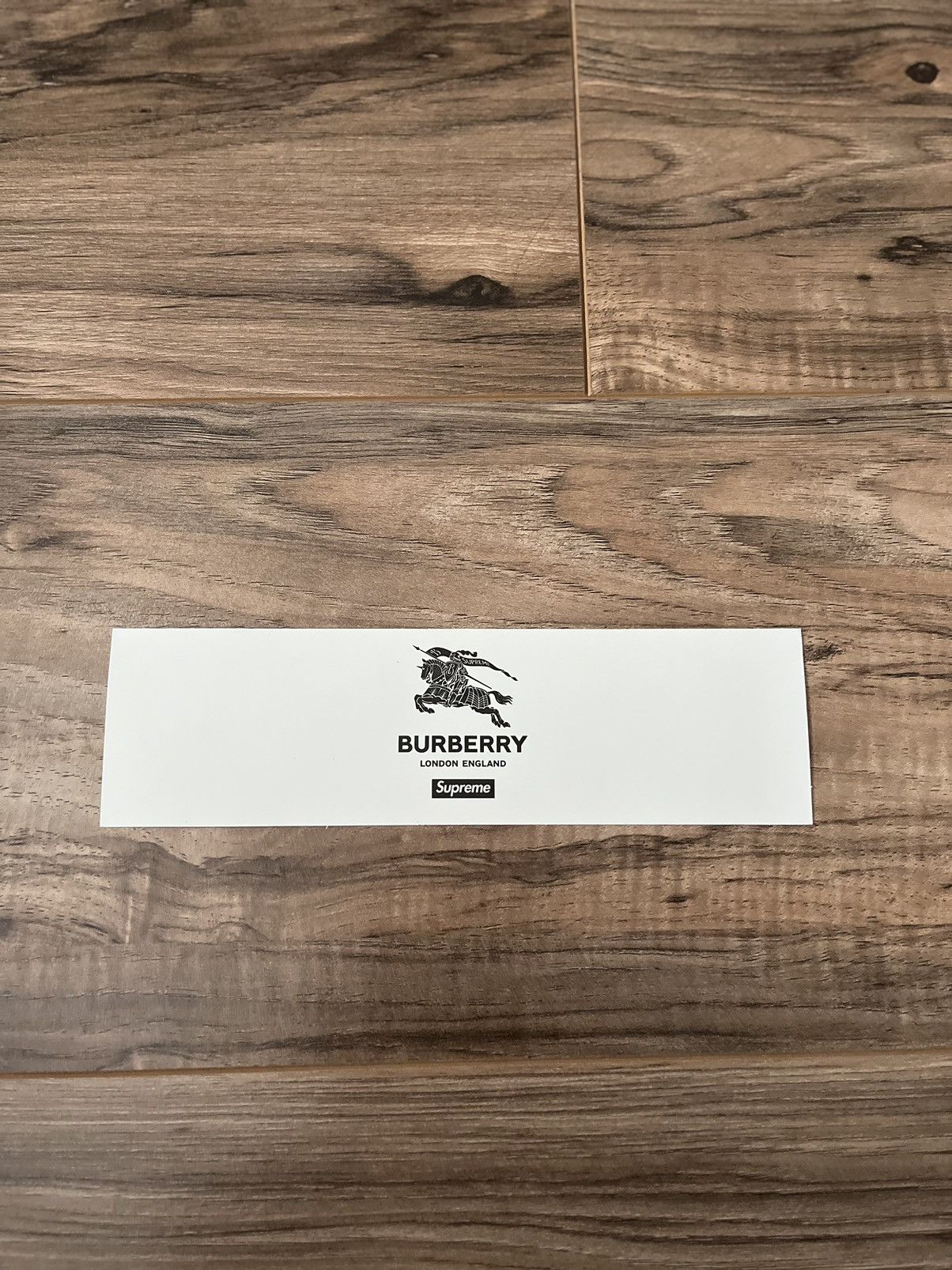 Burberry × Supreme Supreme Beige Burberry Box Logo Sticker Size ONE SIZE - 5 Thumbnail
