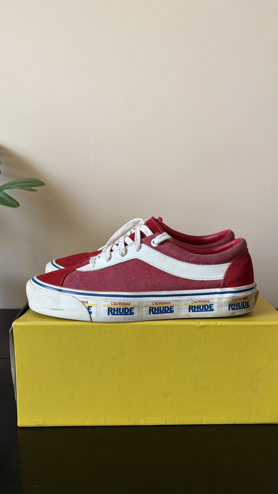 Rhude × Vans Vans x Rhude Bold Ni Sneakers – Racing Red – Size 9 Size US 9 / EU 42 - 3 Thumbnail