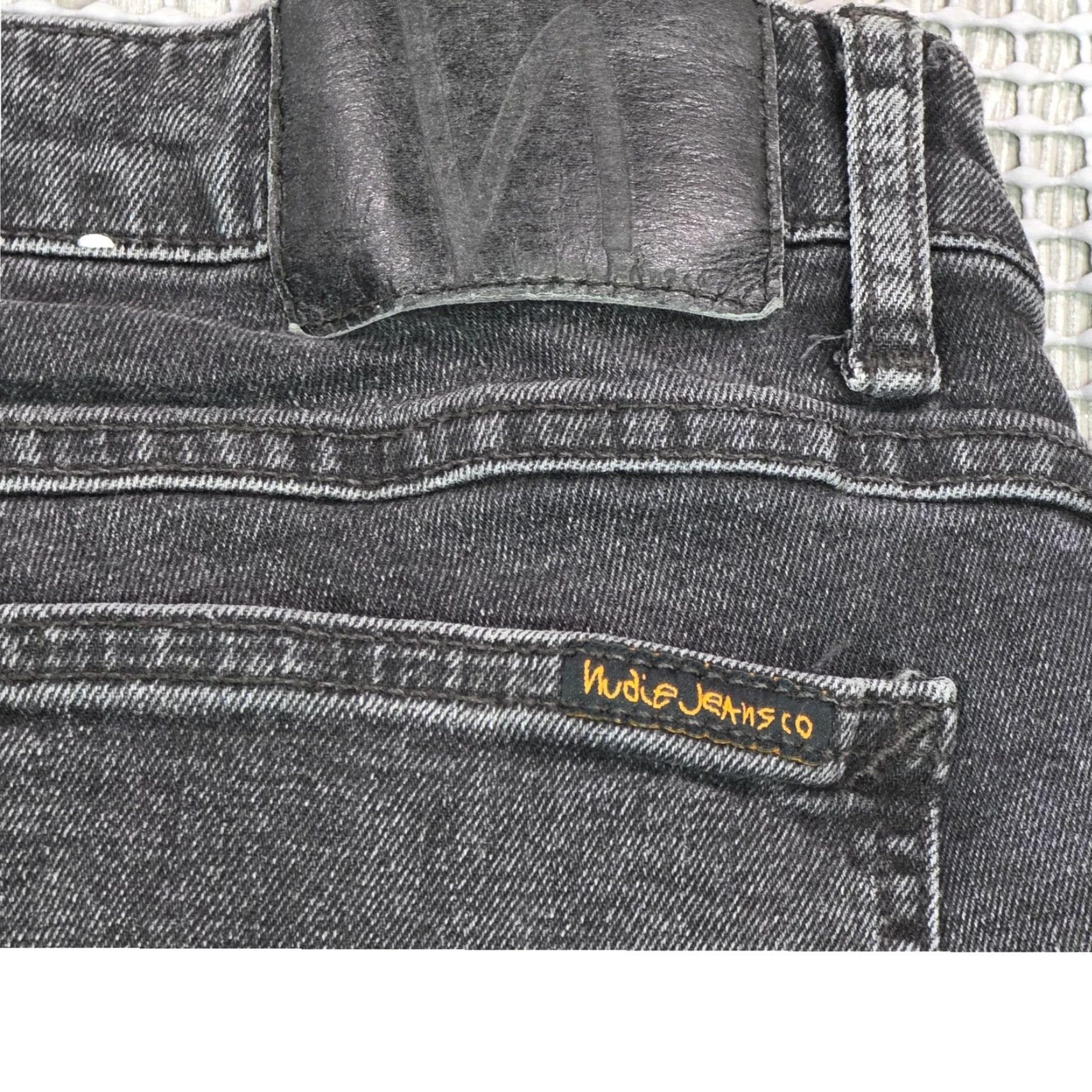 Nudie Jeans Nudie Jeans Co Skinny Lin Jeans Mens Slim 30x32 Black Denim Stretch Pockets 90s Theme Mens Size US 30 / EU 46 - 6 Thumbnail