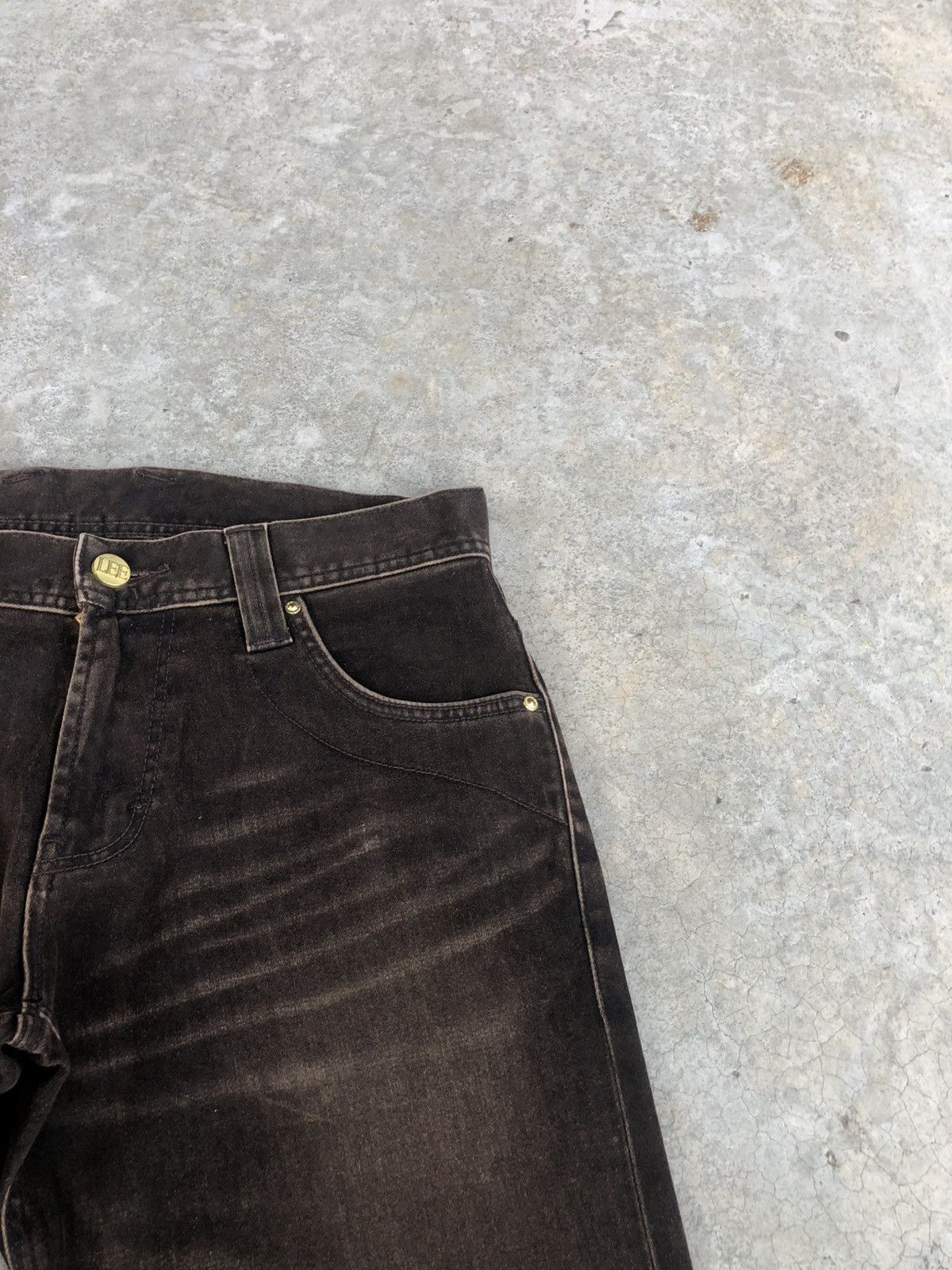 Lee Japanese Lee Flared Jeans Distressed Suede Size US 32 / EU 48 - 14 Thumbnail