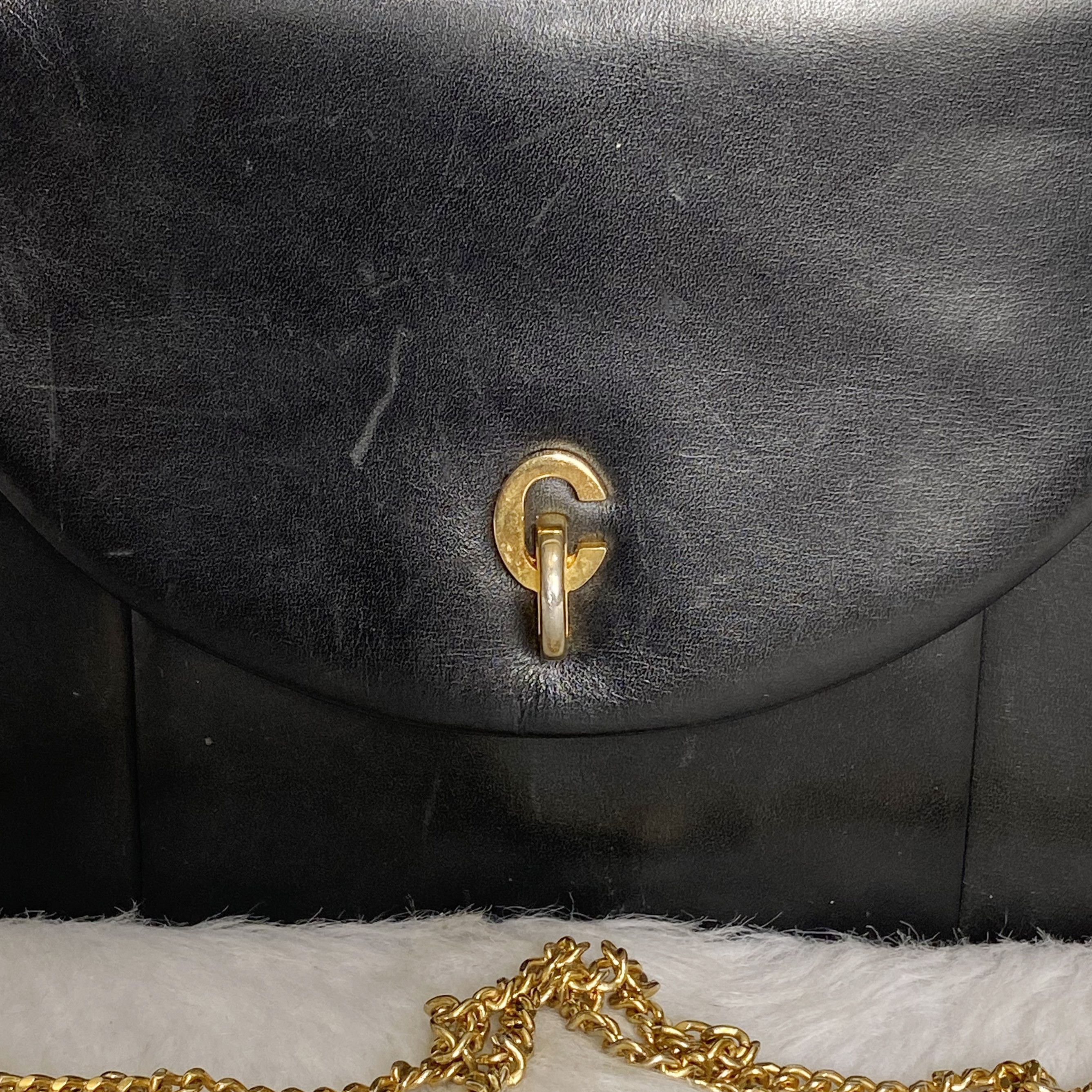 Dior × Vintage Vintage Black Chained Leather Shoulder Bag Size ONE SIZE - 10 Thumbnail