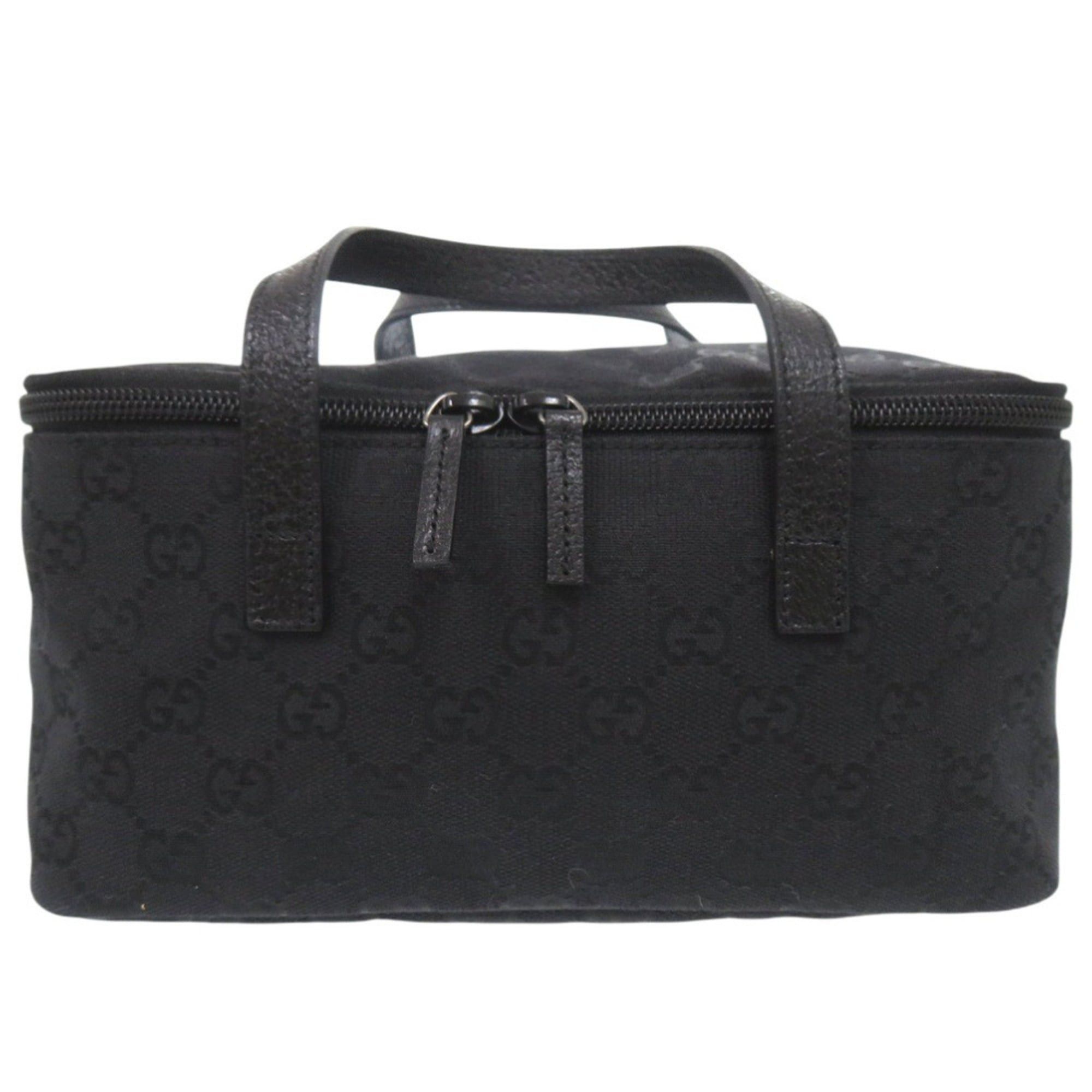 Gucci Excellent condition Gucci GG vanity bag, makeup pouch, cosmetic pouch 124540, canvas, black, 0643 GUCCI Size ONE SIZE - 1 Thumbnail