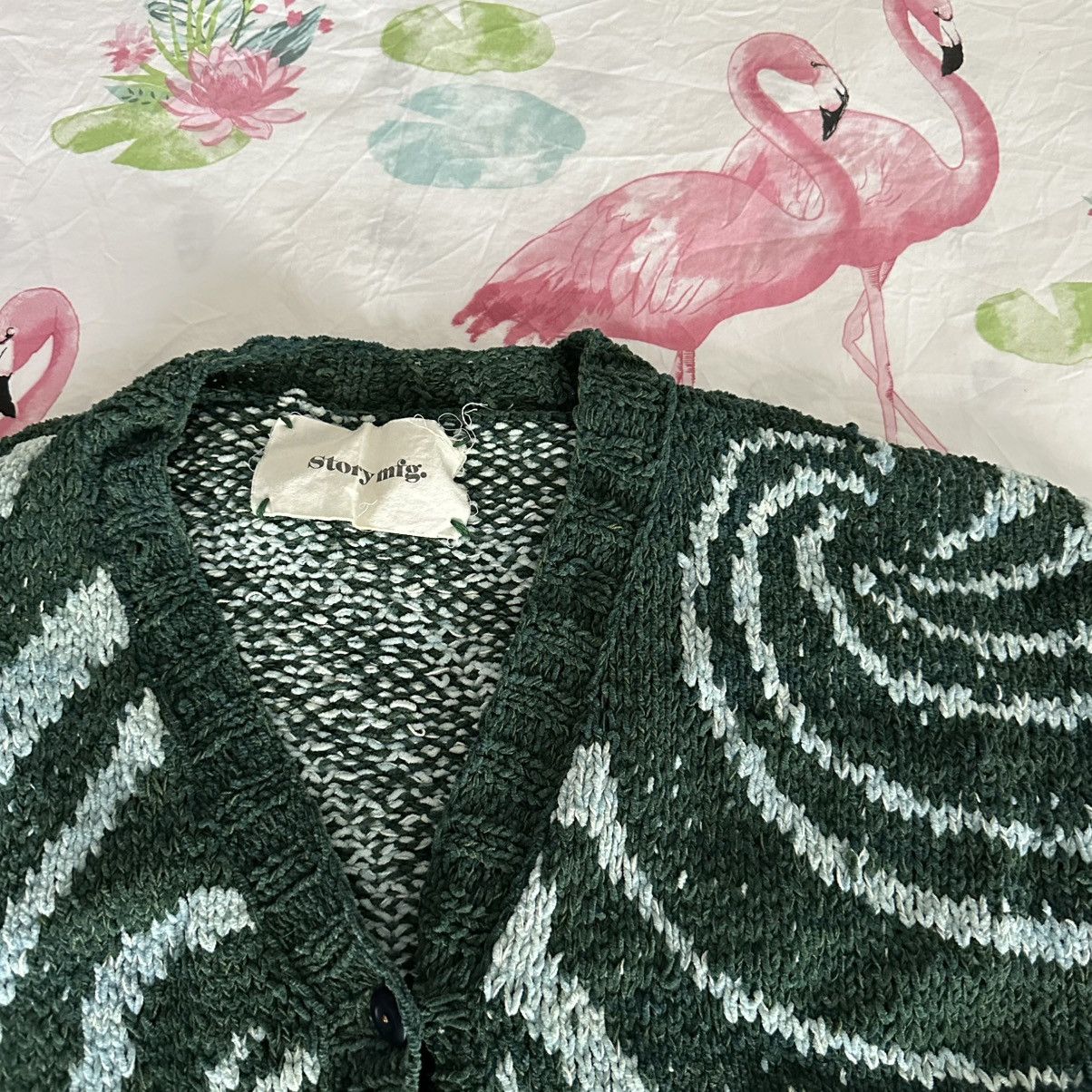 トップス STORY MFG. Olive Spiral Block Swetaer S トップス STORY MFG. Olive Spiral Block Swetaer S Knitwear – Story mfg.