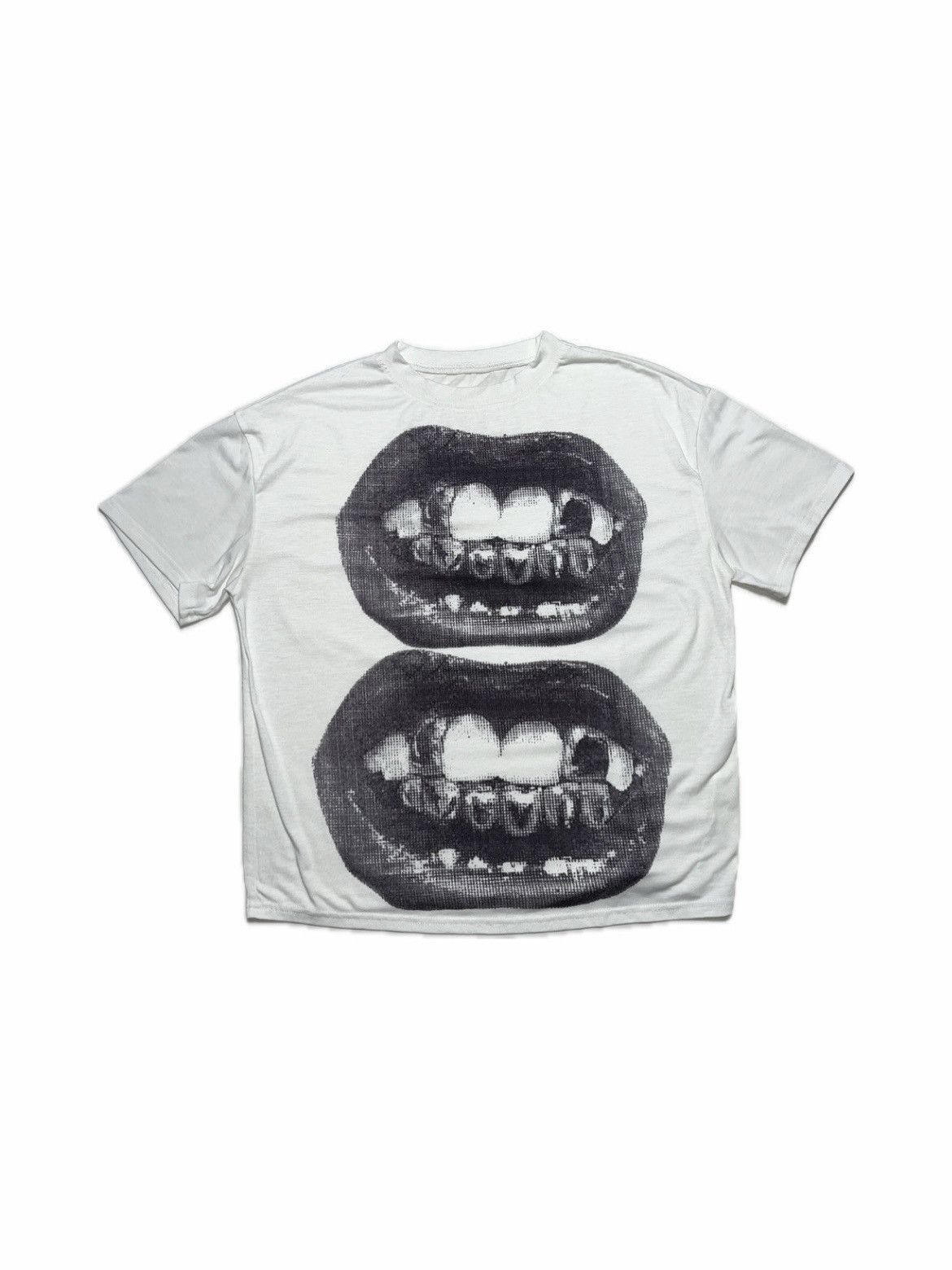Other Y2K Graphic Double Trouble Teeth Tee Grunge Aesthetic Punk Size US S / EU 44-46 / 1 - 1 Thumbnail