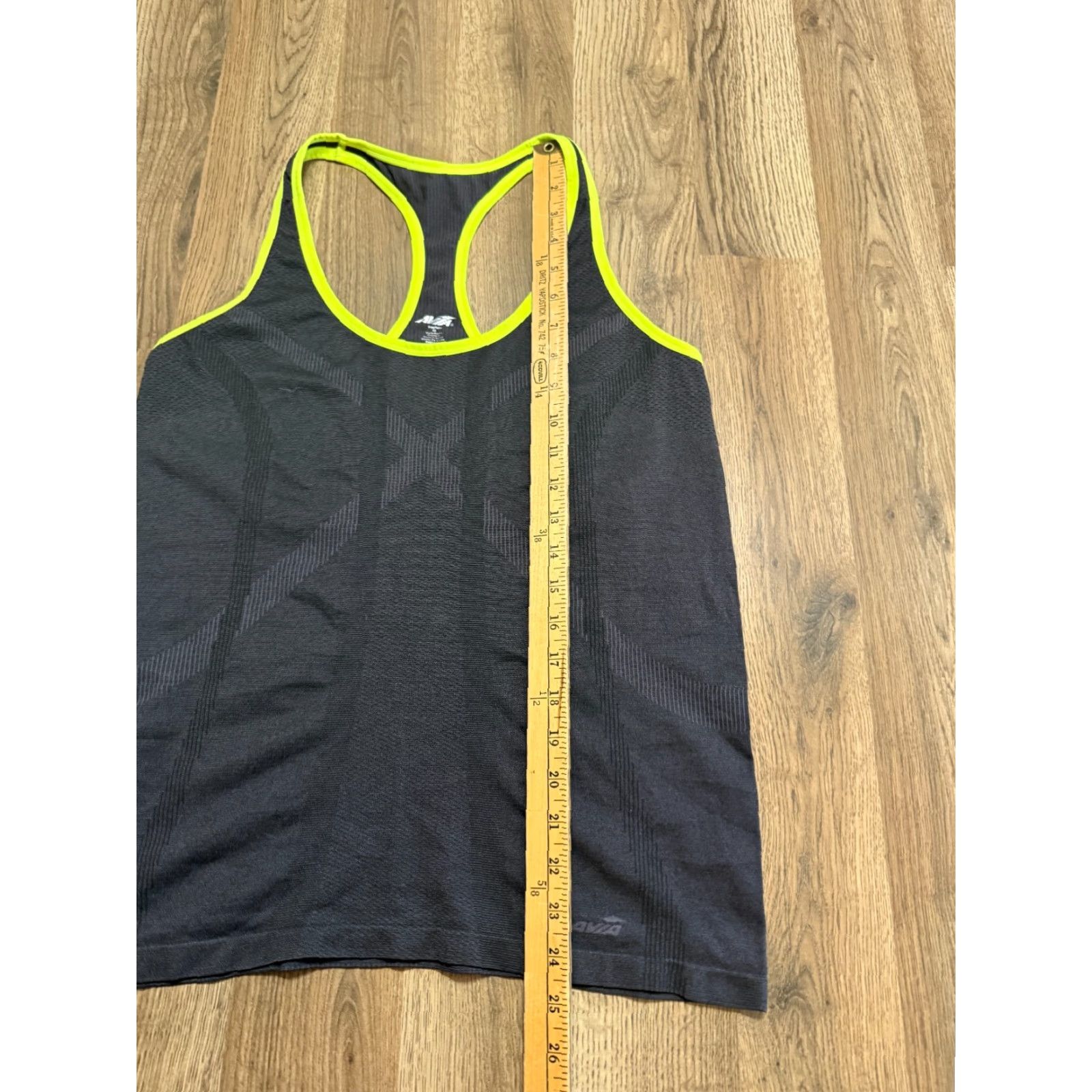 Avia AVIA Tank Top Womens XL Racerback Athletic Wear Gray Green Sleeveless Pullover Casual Modern Basic Shirt Size XL / US 12-14 / IT 48-50 - 5 Thumbnail