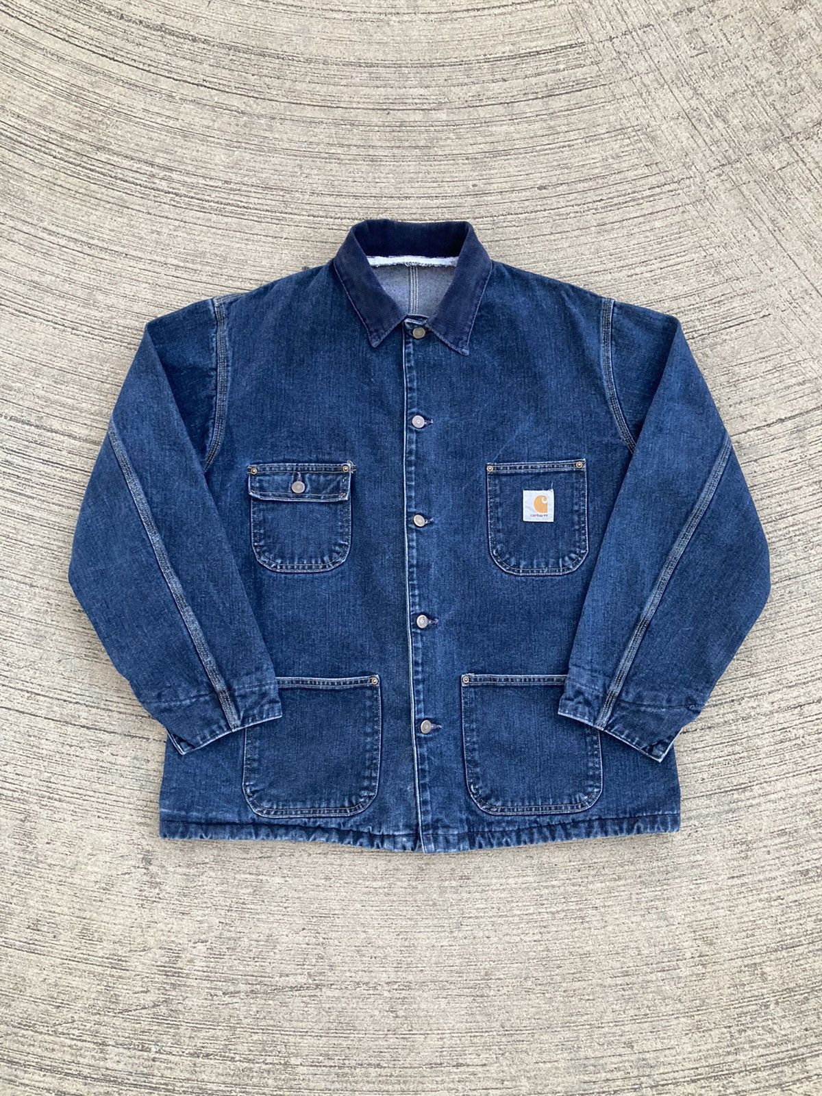 Carhartt high quality Denim Jacket Size Medium Unlined