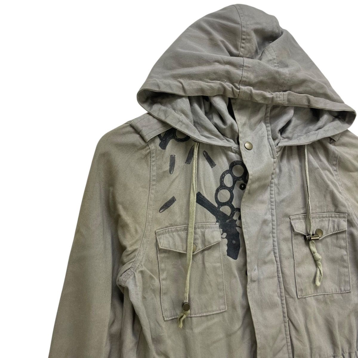 Vintage 💥Japanese Brand Glad New Parka Jacket Big Logo Skull Jacket Size US M / EU 48-50 / 2 - 3 Thumbnail