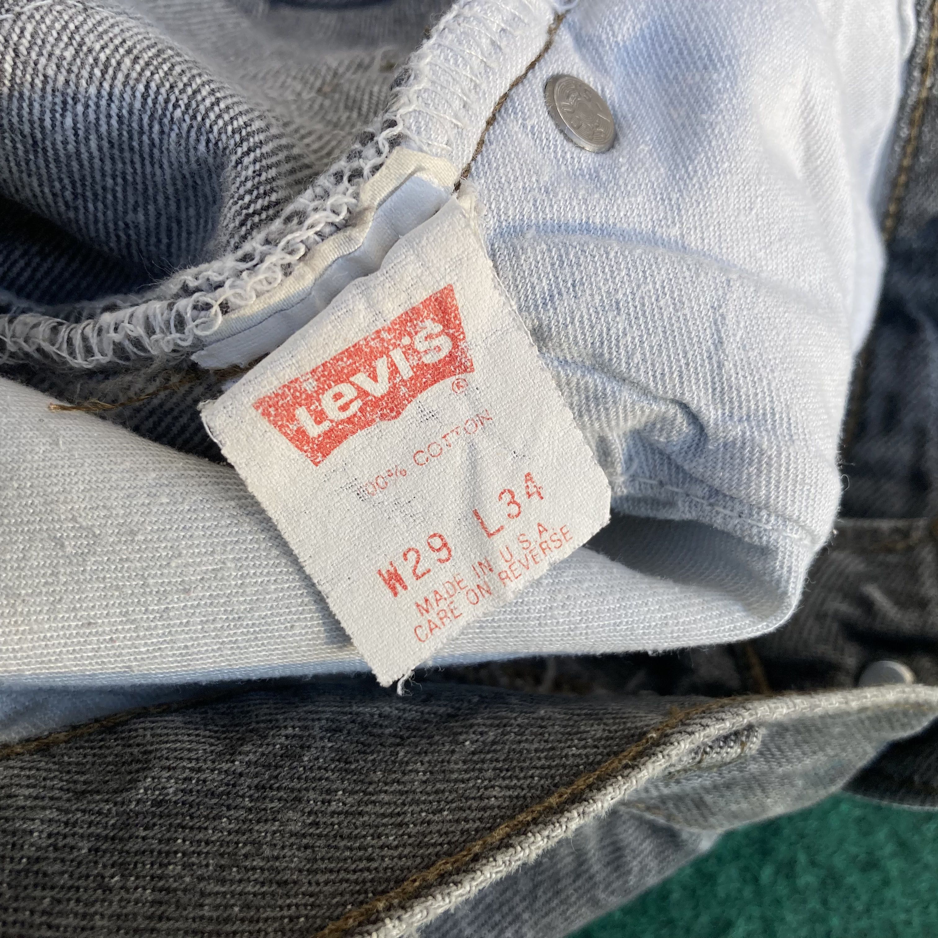 Levi's × Vintage Vtg Levis 501 Faded Sz 29 Punk Grunge Jeans Size US 29 - 5 Thumbnail