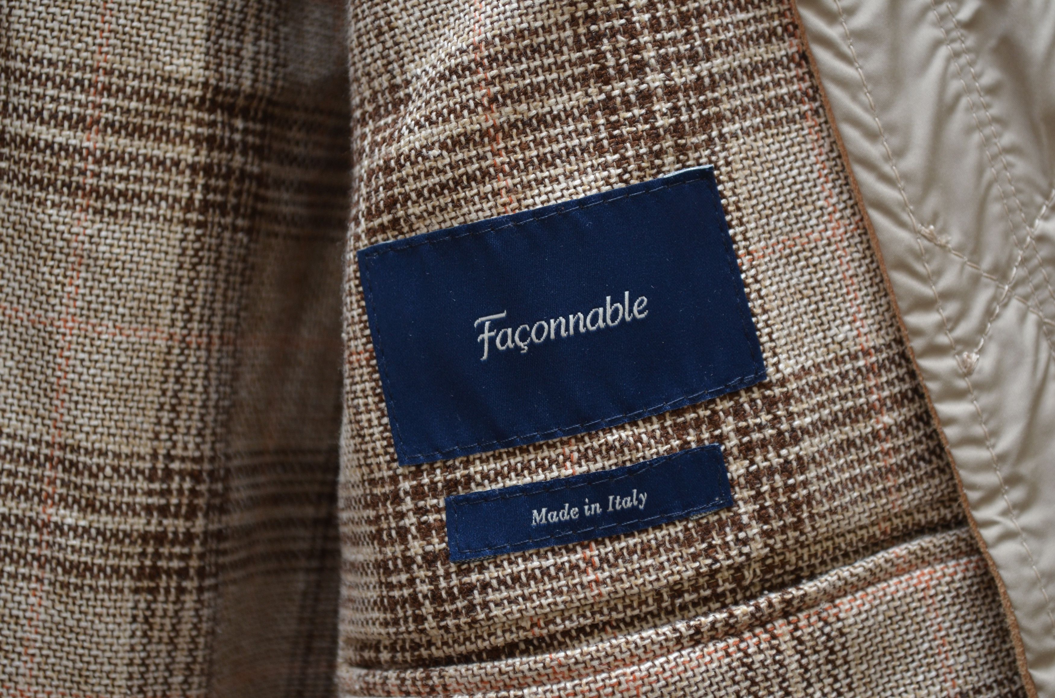 Designer × Faconnable Faconnable Blazer Jacket Unlined Check Wool EU58 US48 Size 48R - 11 Thumbnail
