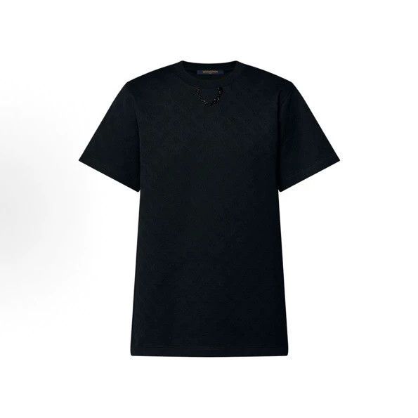 Louis Vuitton Louis Vuitton Black dark print full print short sleeve Size XXS / US 00 / IT 34 - 1 Thumbnail